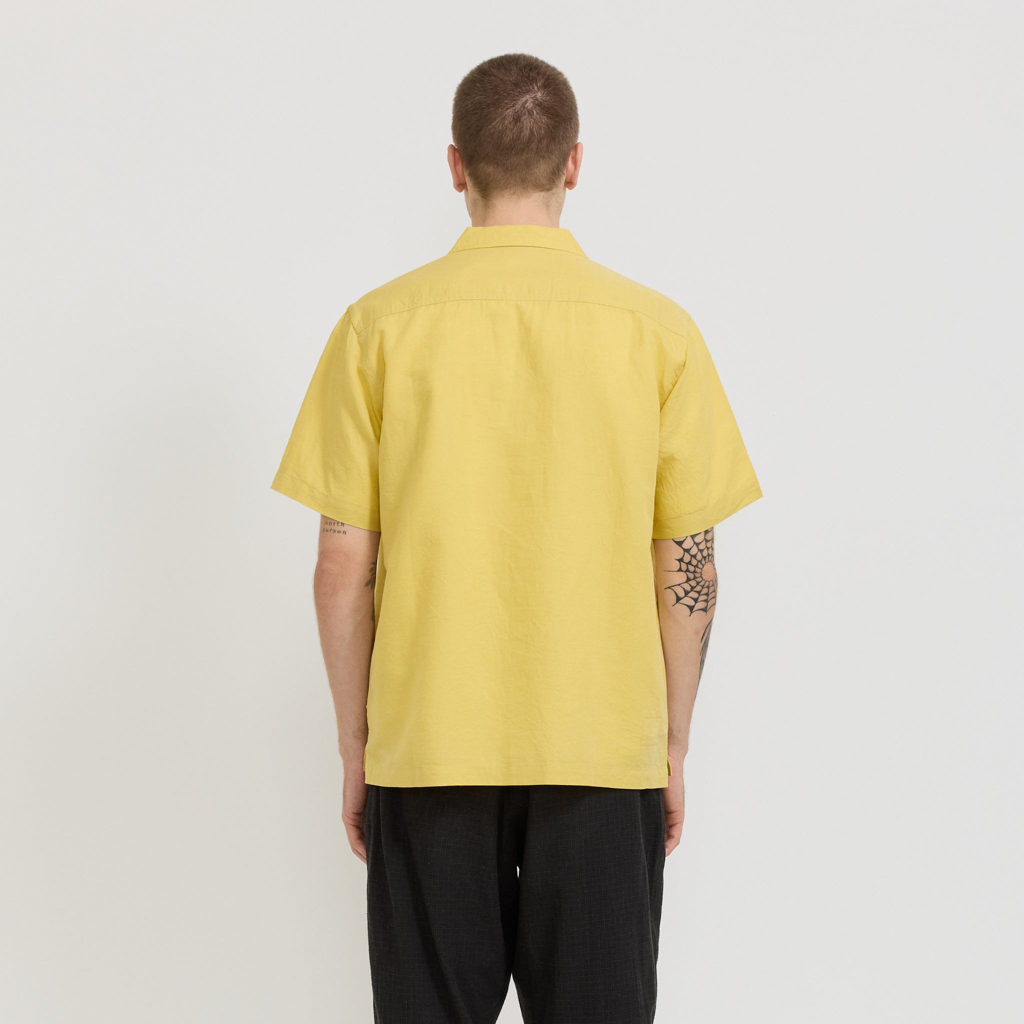 Camp Shirt Linen Cotton Shirting Lemon