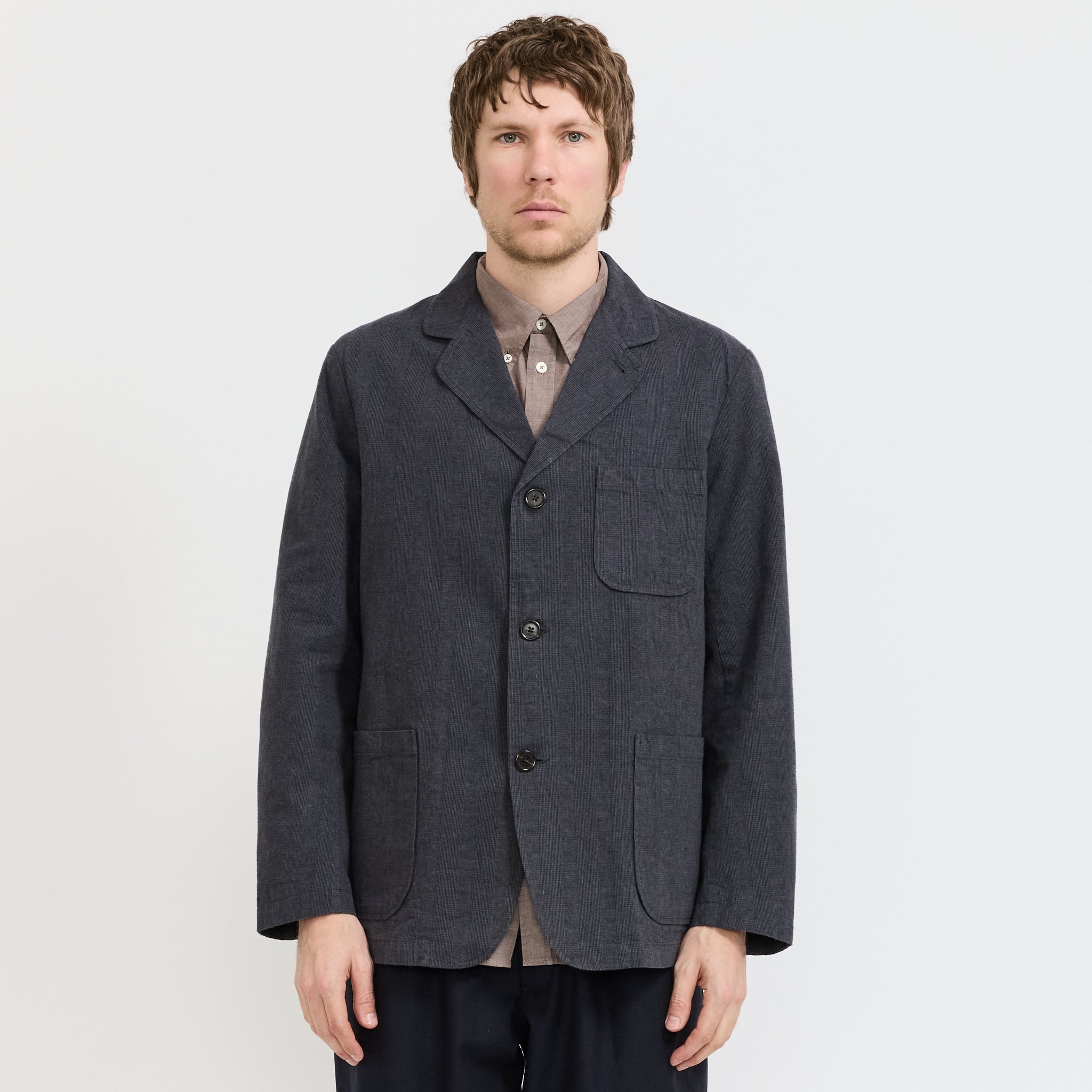 Three Button Jacket Grey