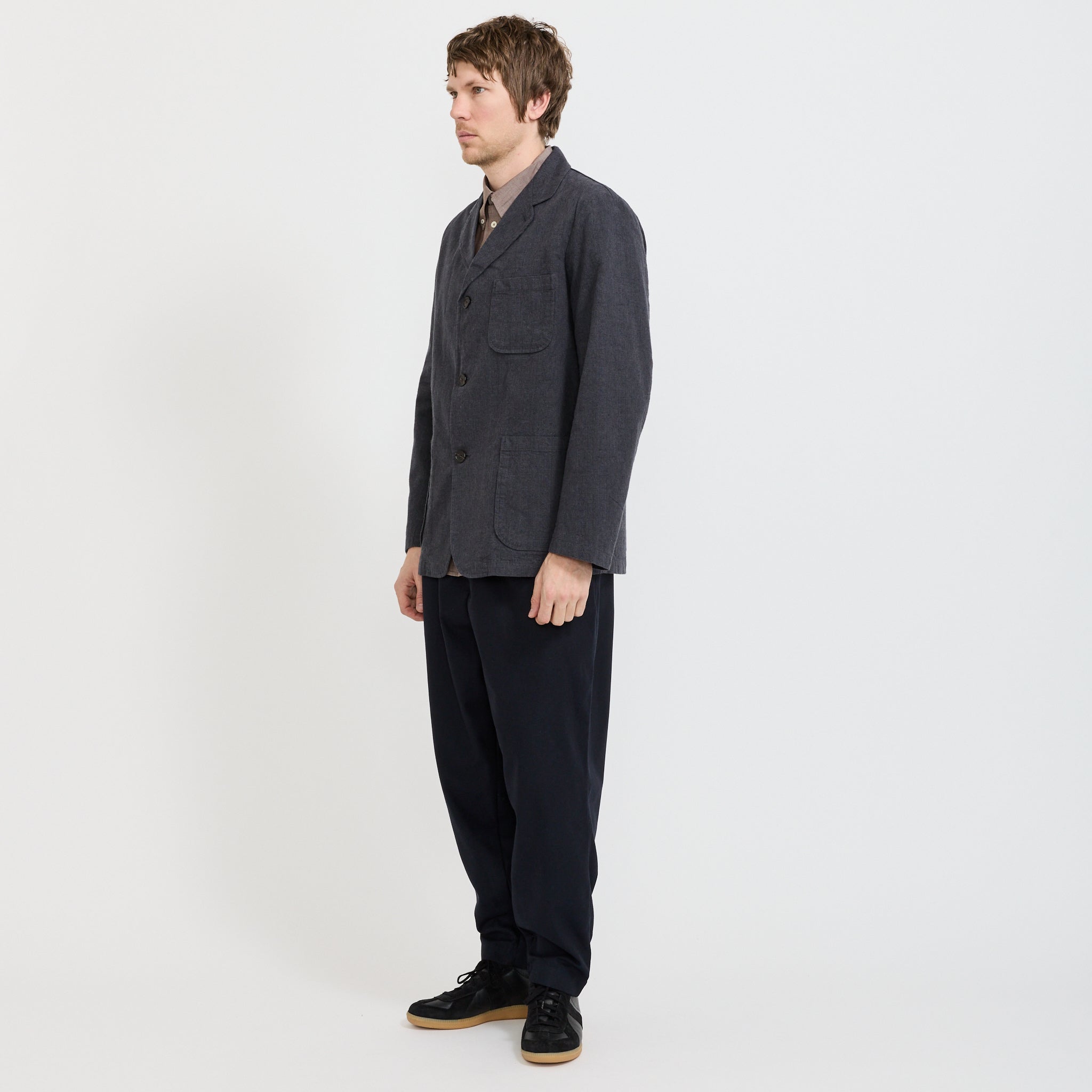 Three Button Jacket Grey