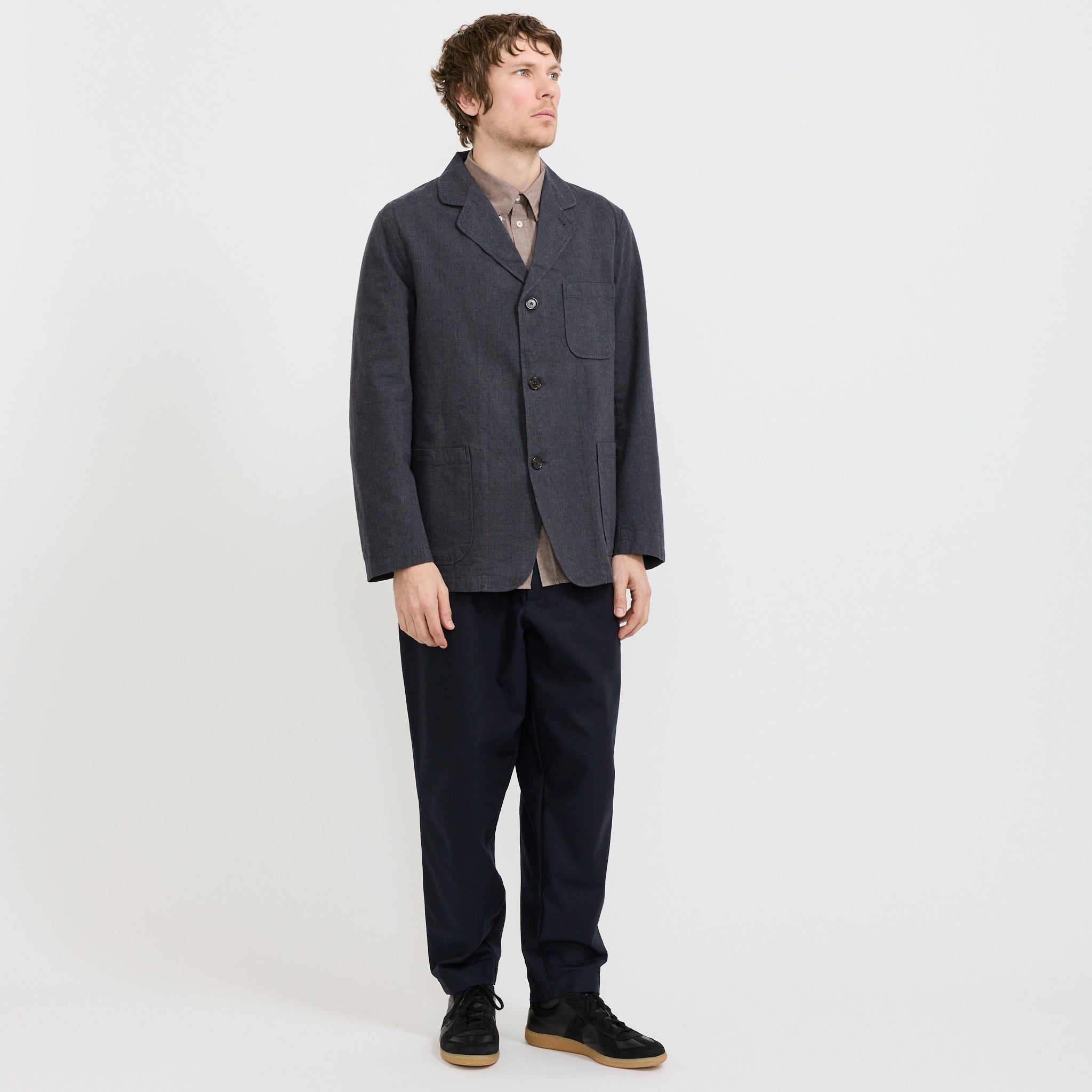 Three Button Jacket Grey