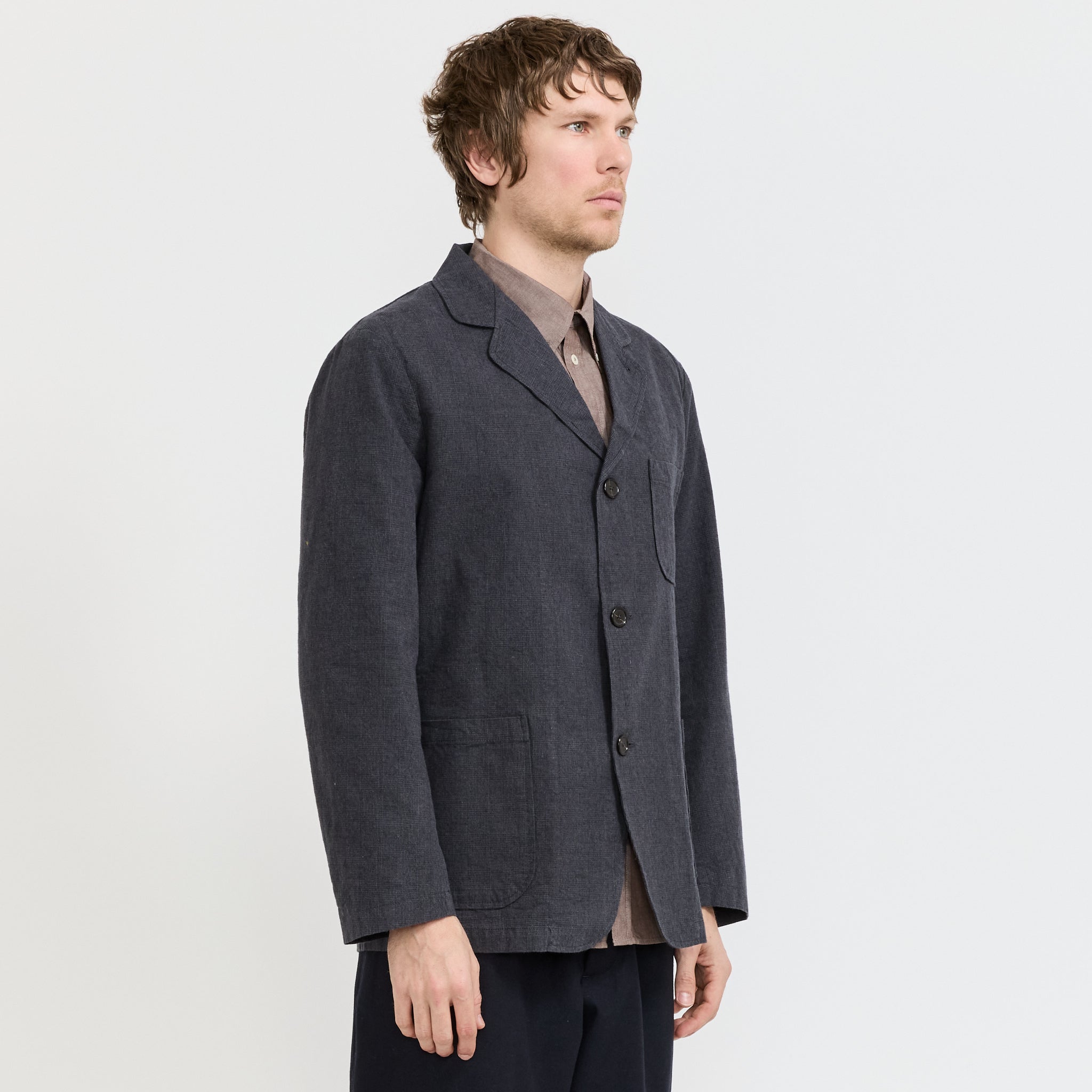 Three Button Jacket Grey