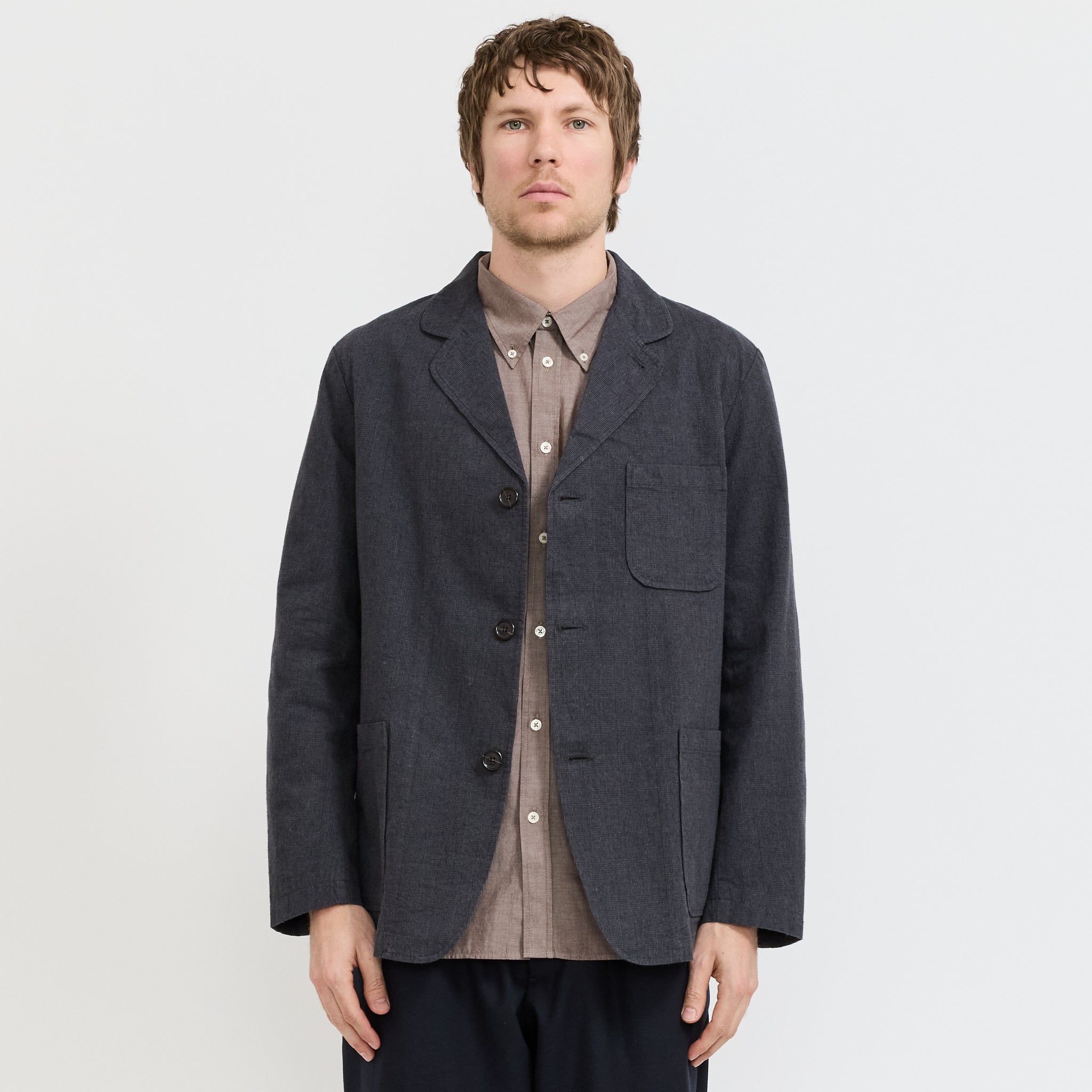 Three Button Jacket Grey