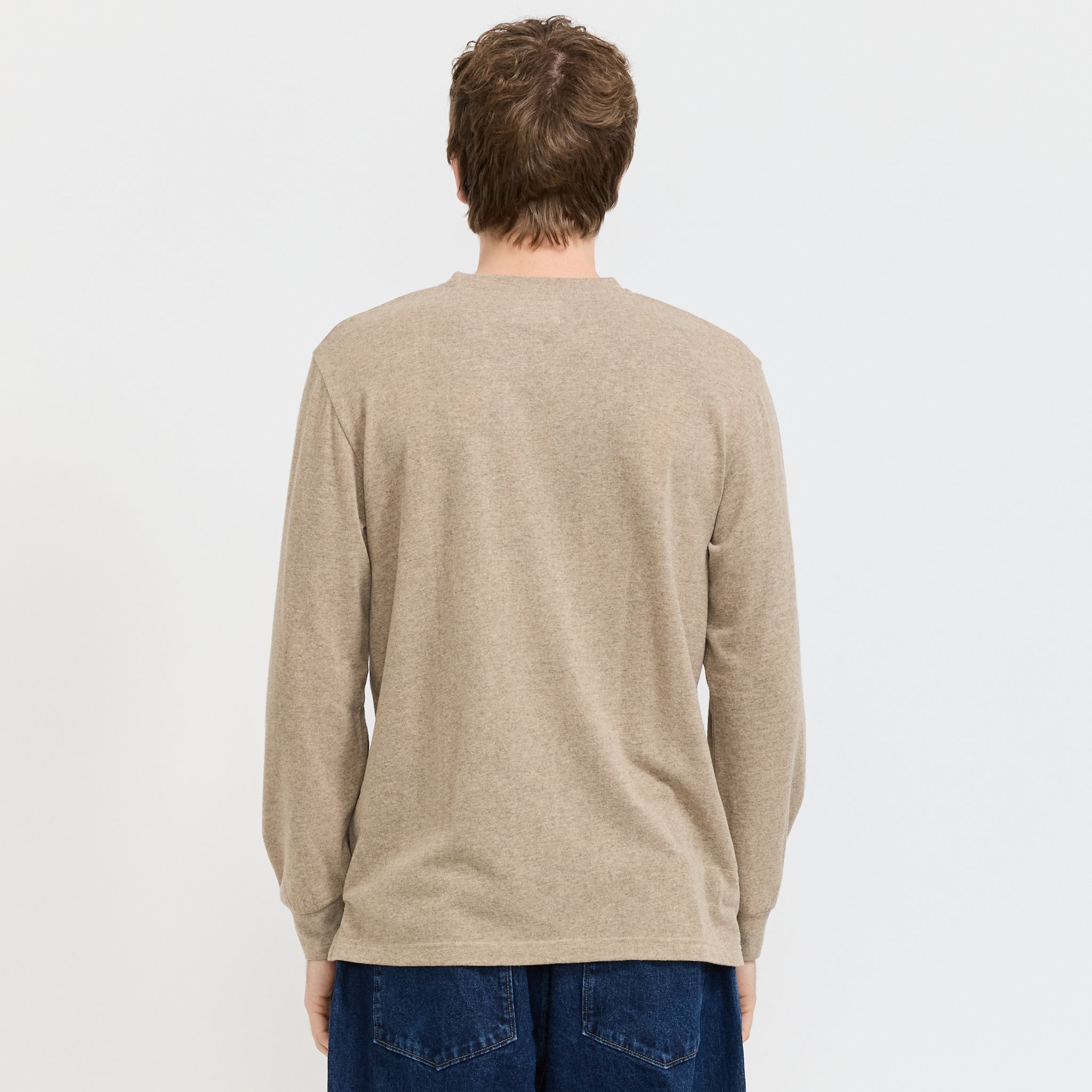 L/S Pocket Tee Dark Sand