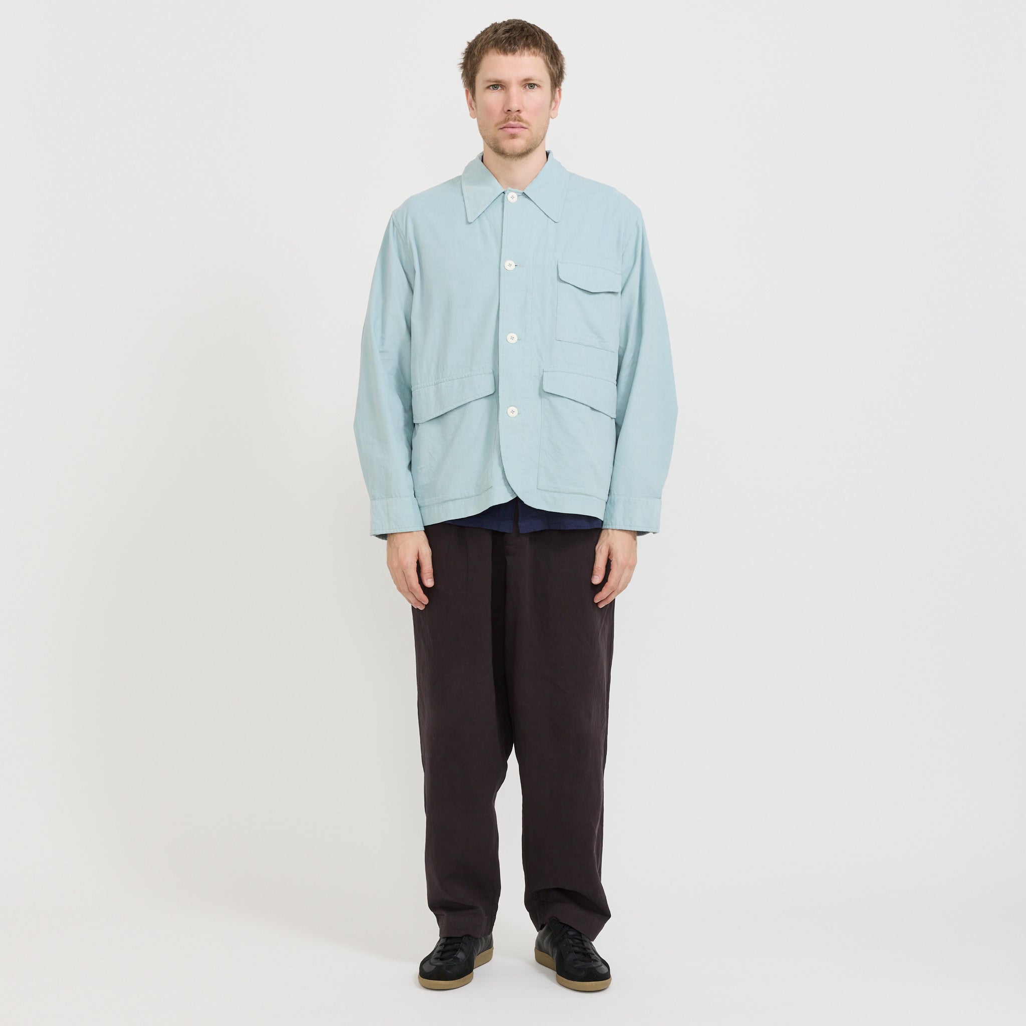 Universal Works | Duty Jacket Aqua Fine Cord | Maplestore