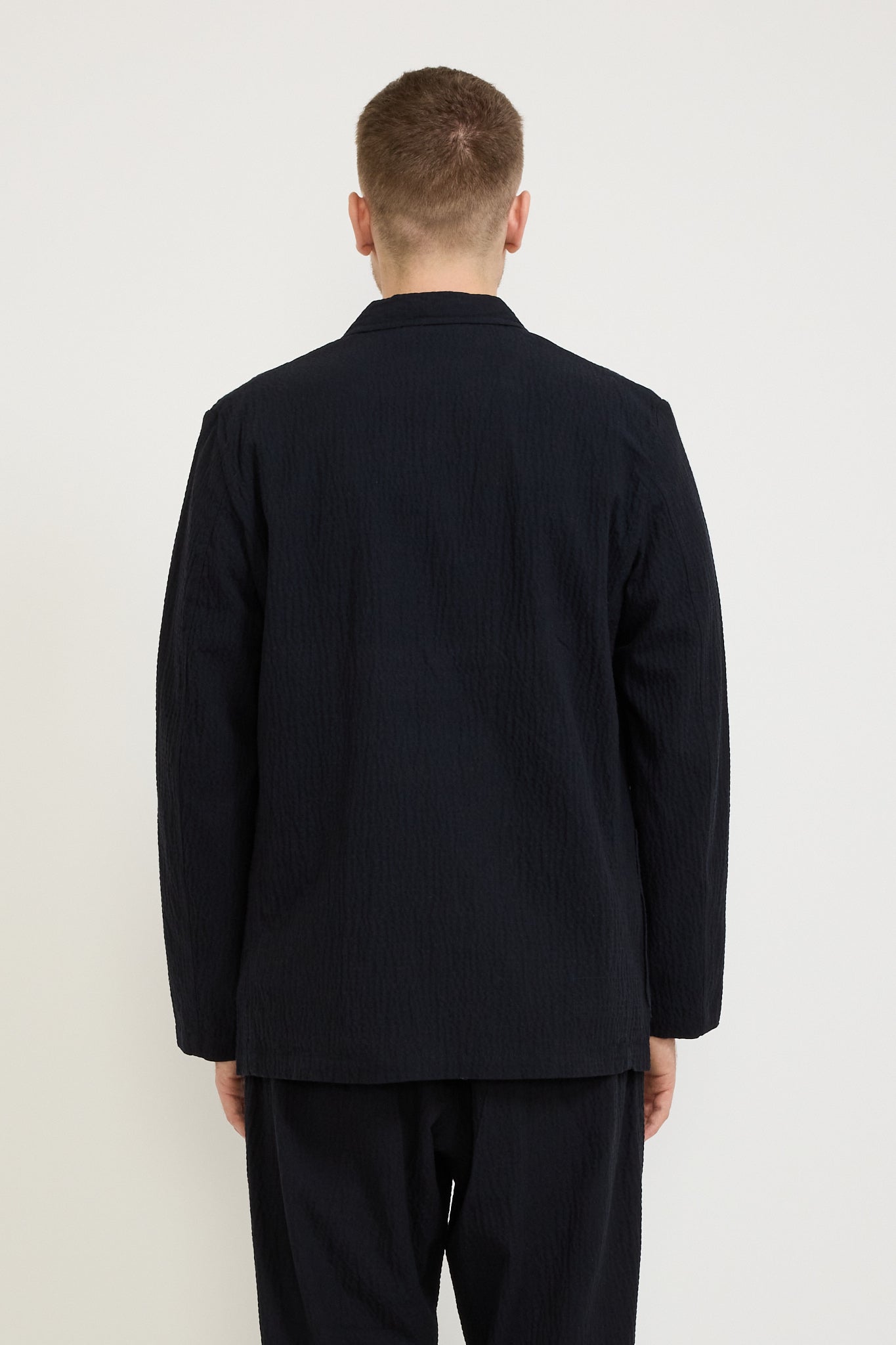 Two Button Jacket Ospina Cotton Dark Navy