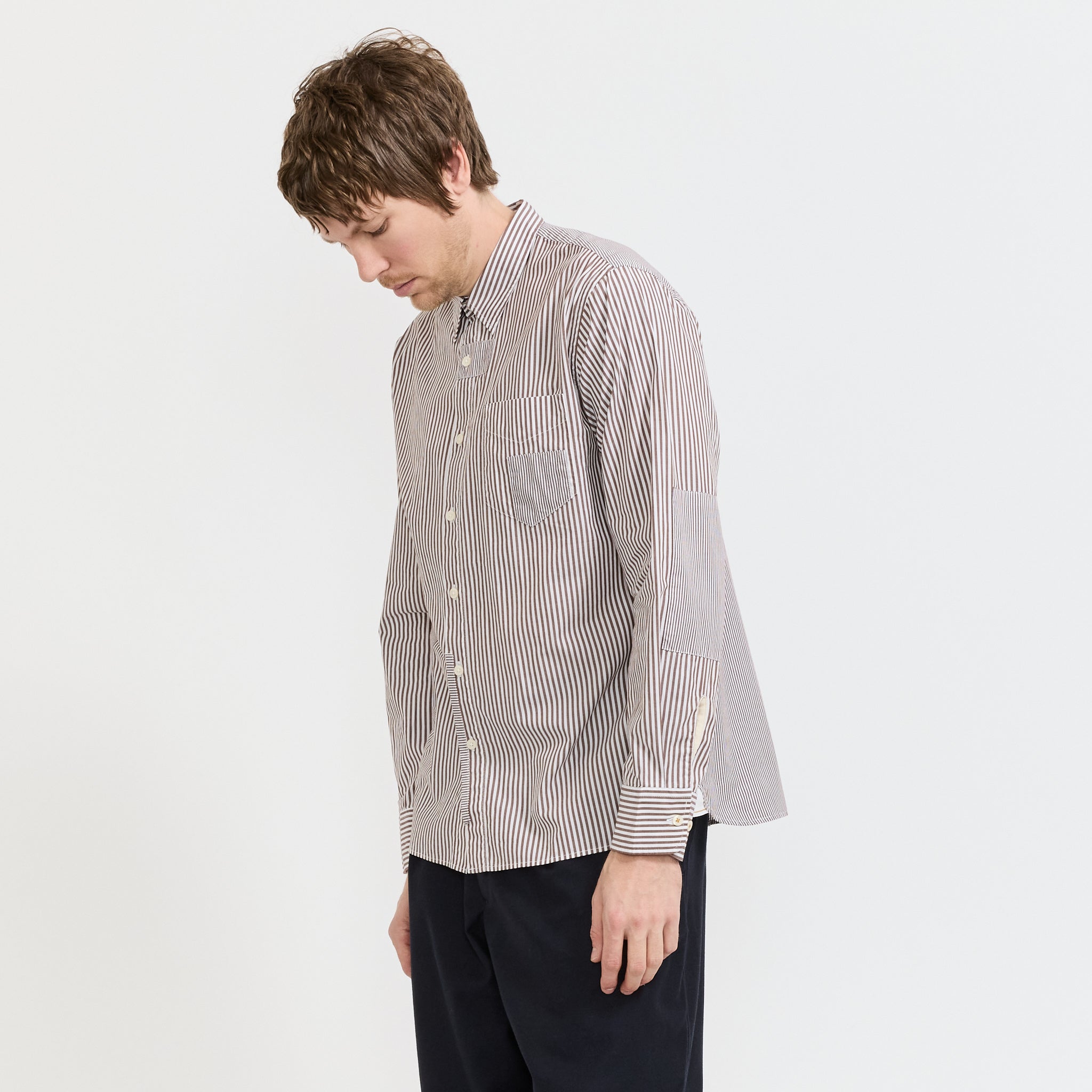 Patched Shirt Brown