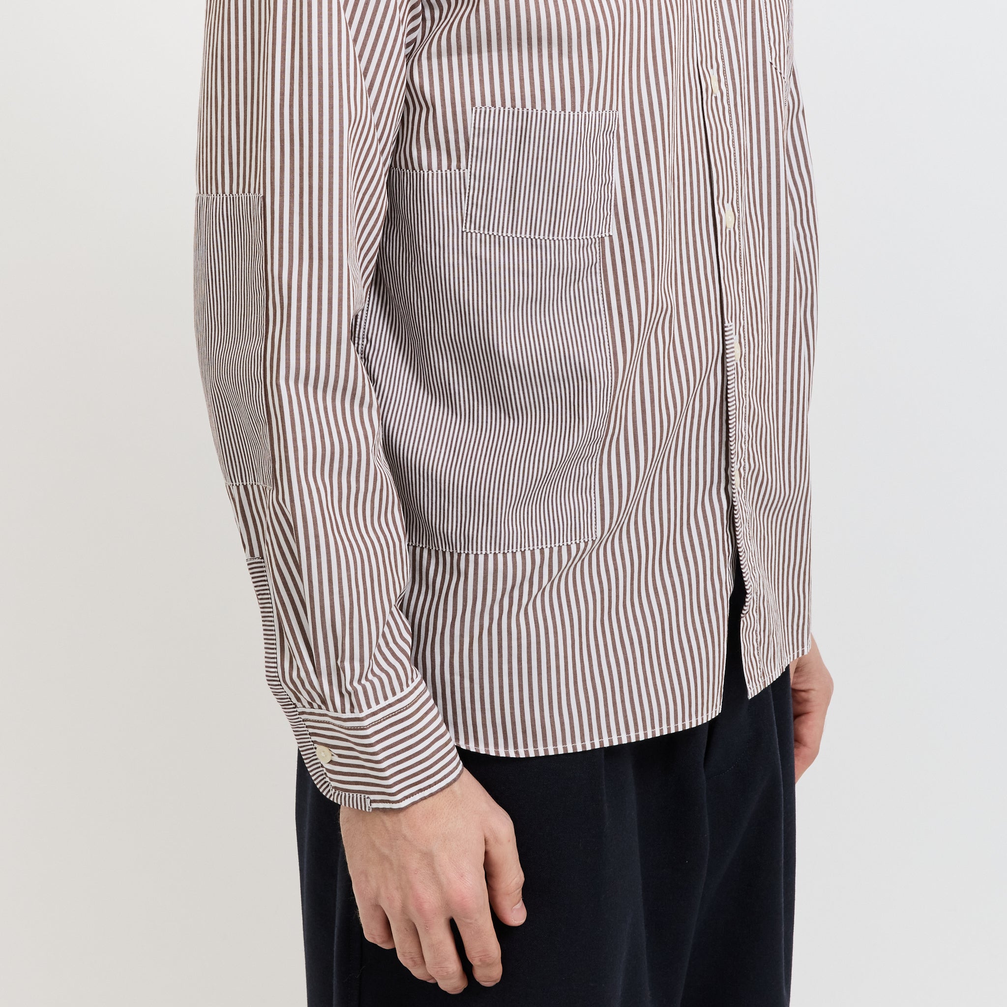 Patched Shirt Brown