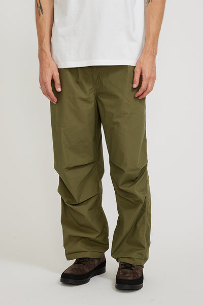 Universal Works | Parachute Pant Olive Recycled Poly Tech | Maplestore