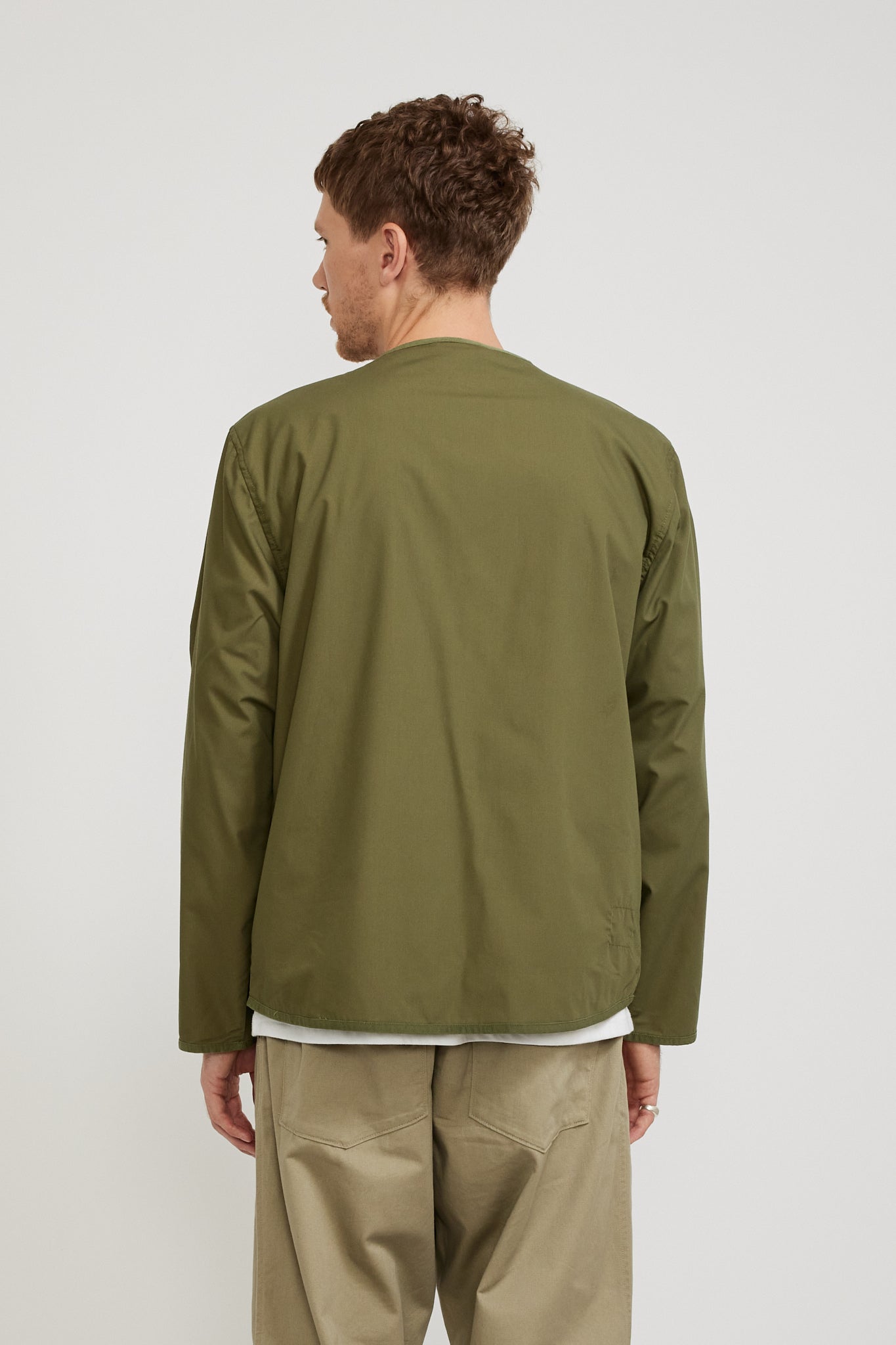 Universal Works | Parachute Liner Jacket Olive Recycled Poly Tech | Maplestore