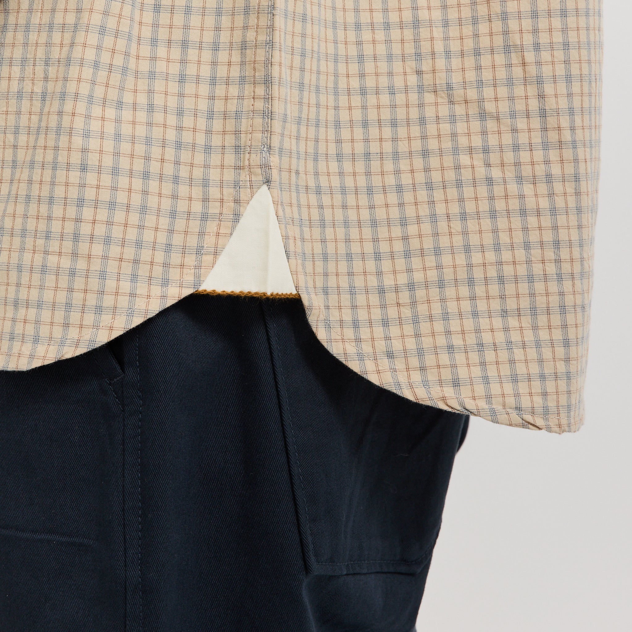 Lazy Day Shirt Shiro Check Fawn
