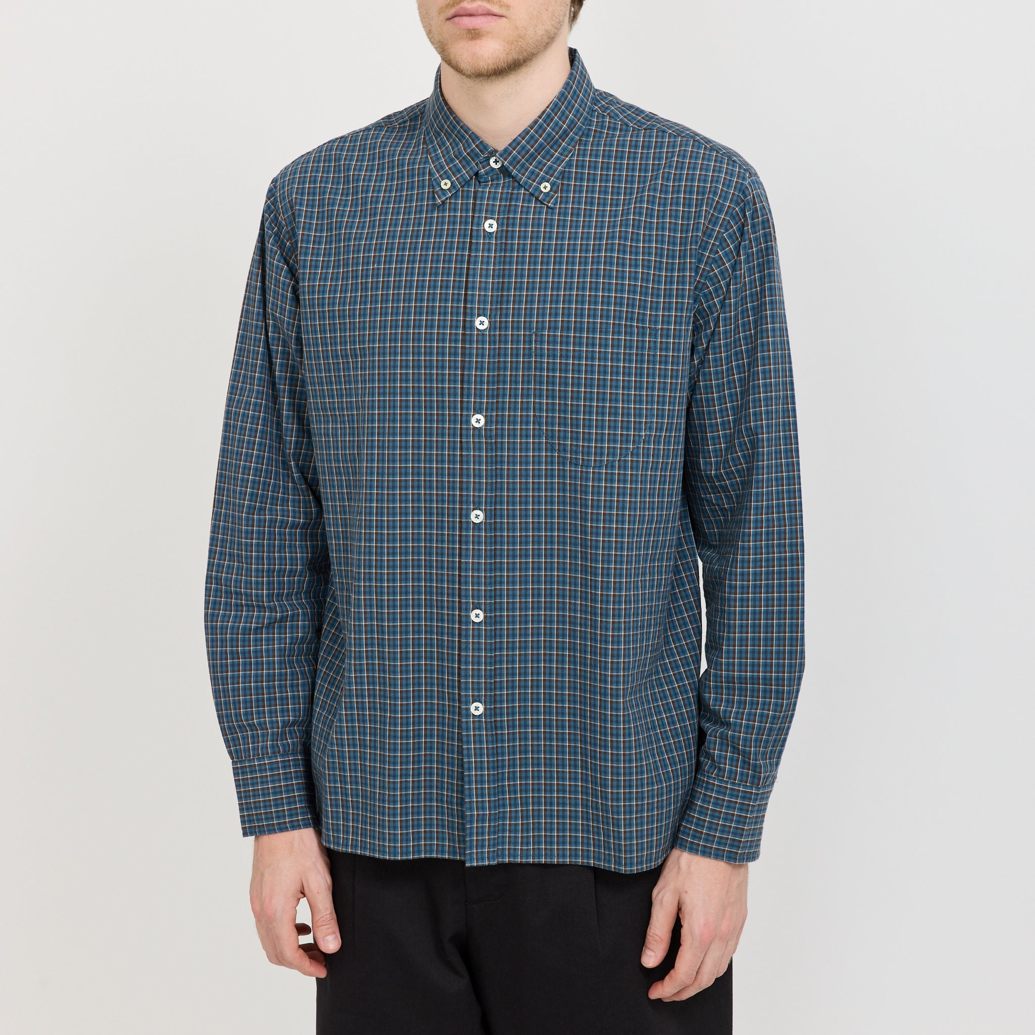 Lazy Day Shirt Shiro Check Blue