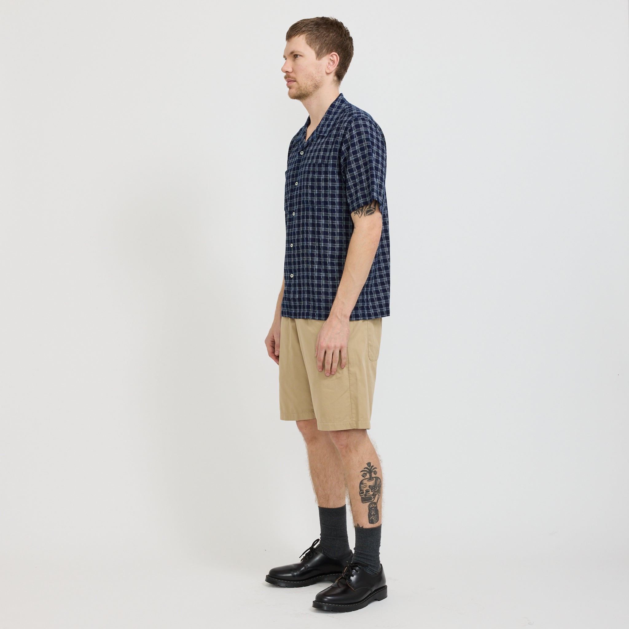 Simple Short Military Cotton Sand
