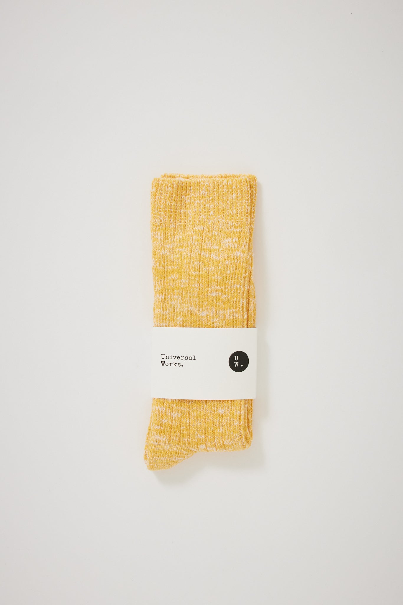 Universal Works | Slub Knit Sock Yellow | Maplestore