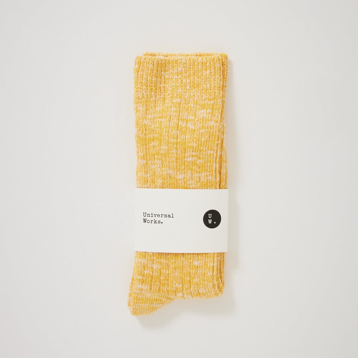 Universal Works Slub Knit Sock Yellow | Maplestore