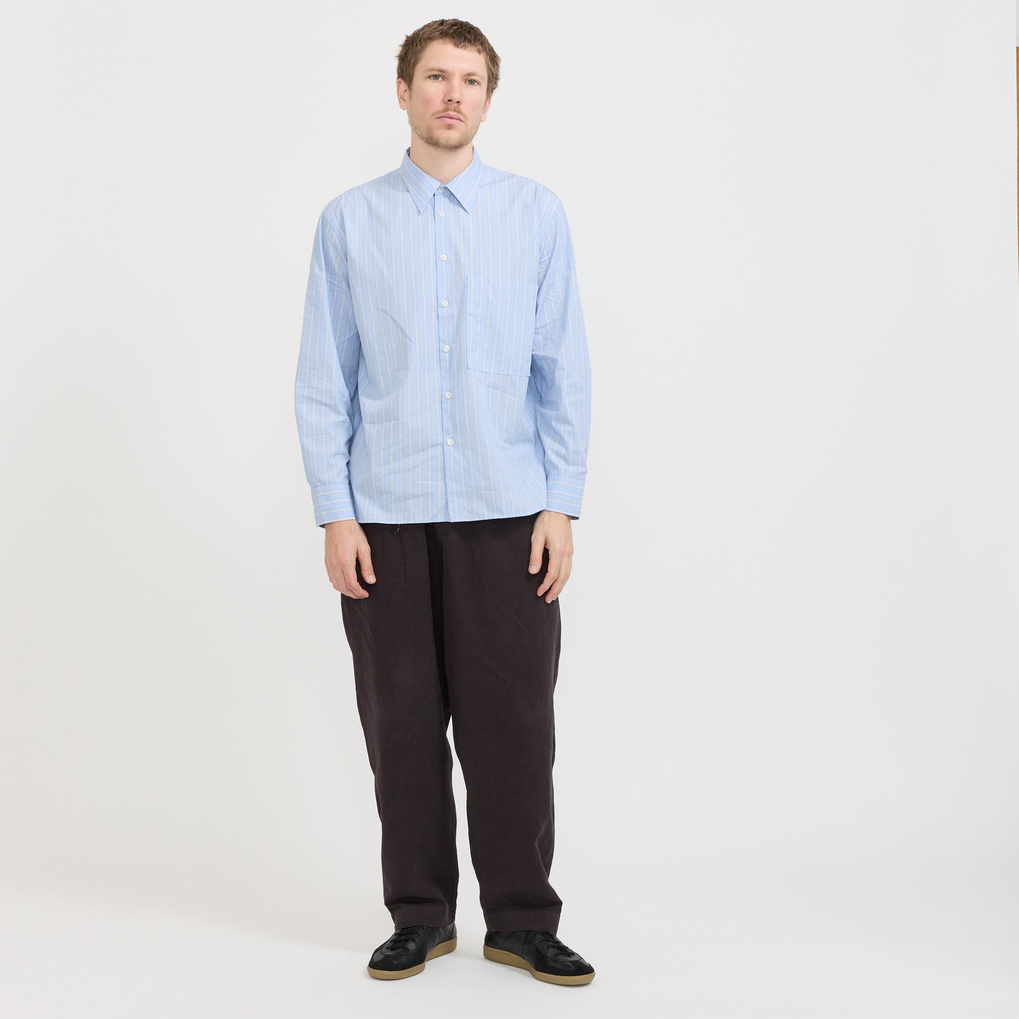 Universal Works | Square Pocket Shirt Blue | Maplestore
