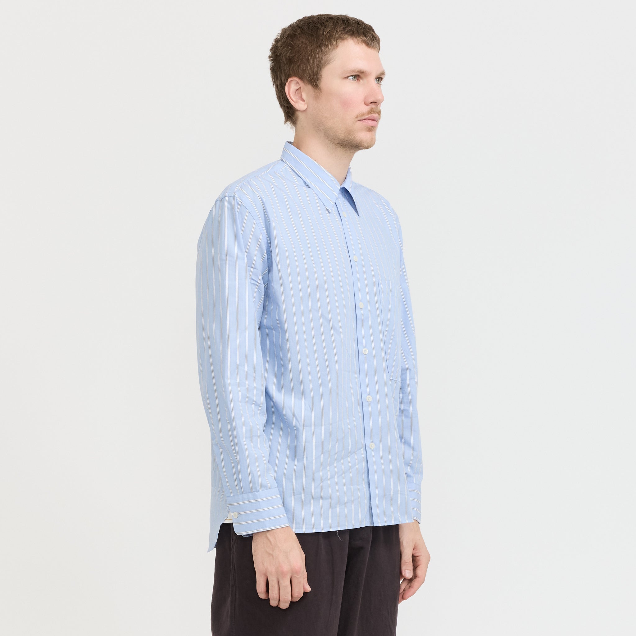 Universal Works | Square Pocket Shirt Blue | Maplestore