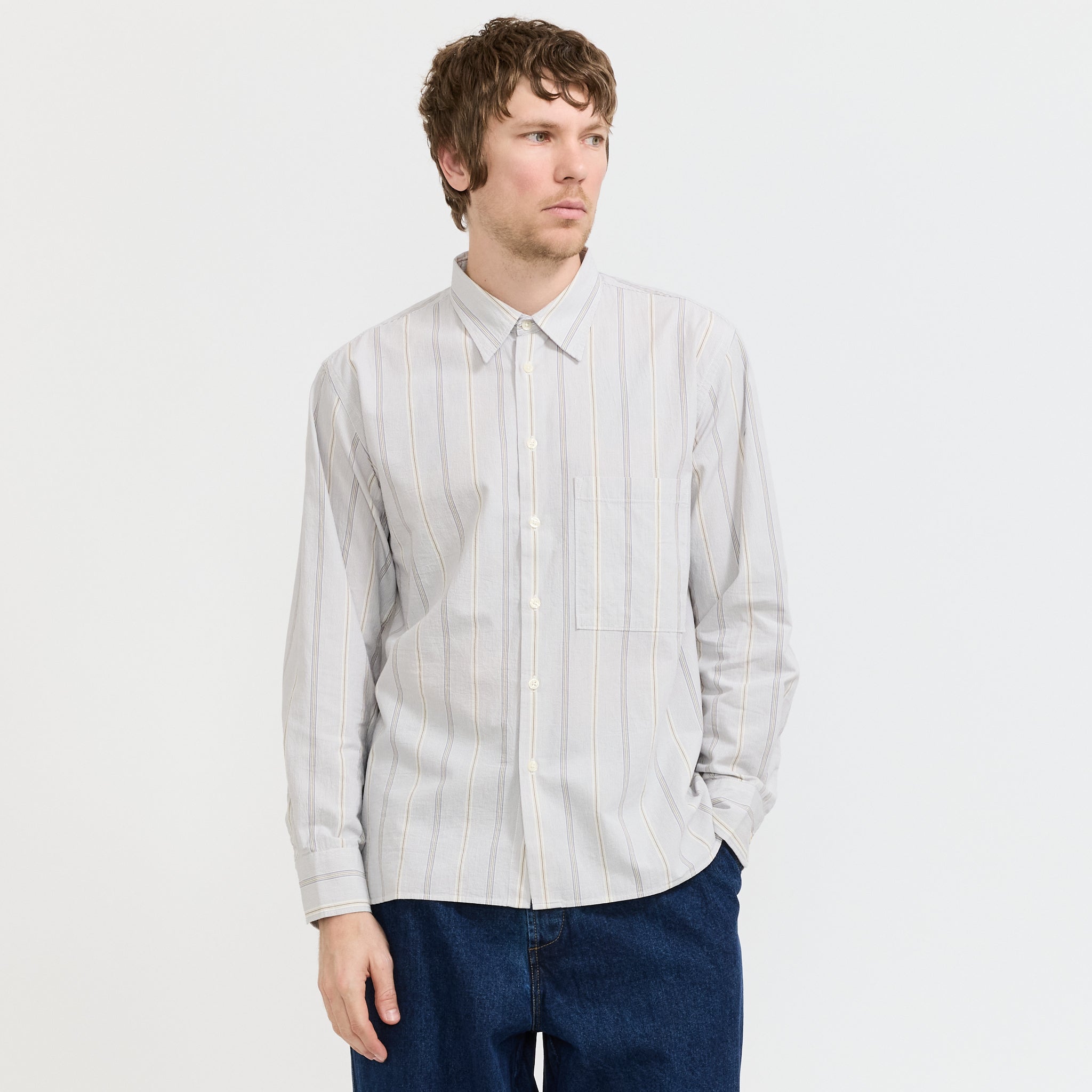 Square Pocket Shirt Dove