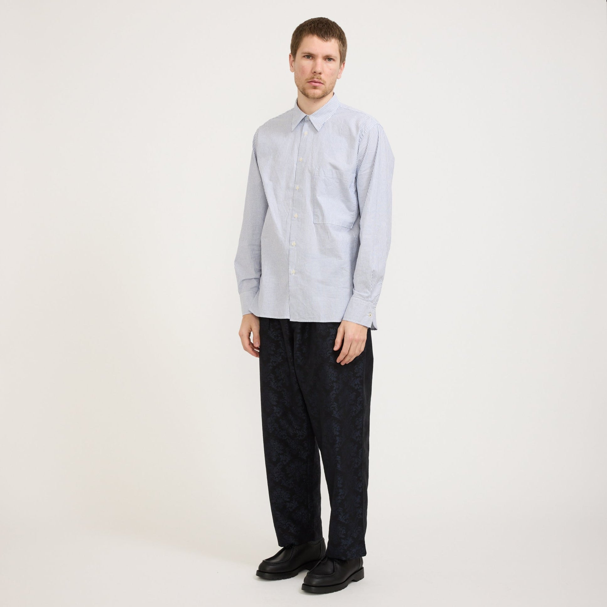 Oxford Pant Black Starry Night Cotton Mix
