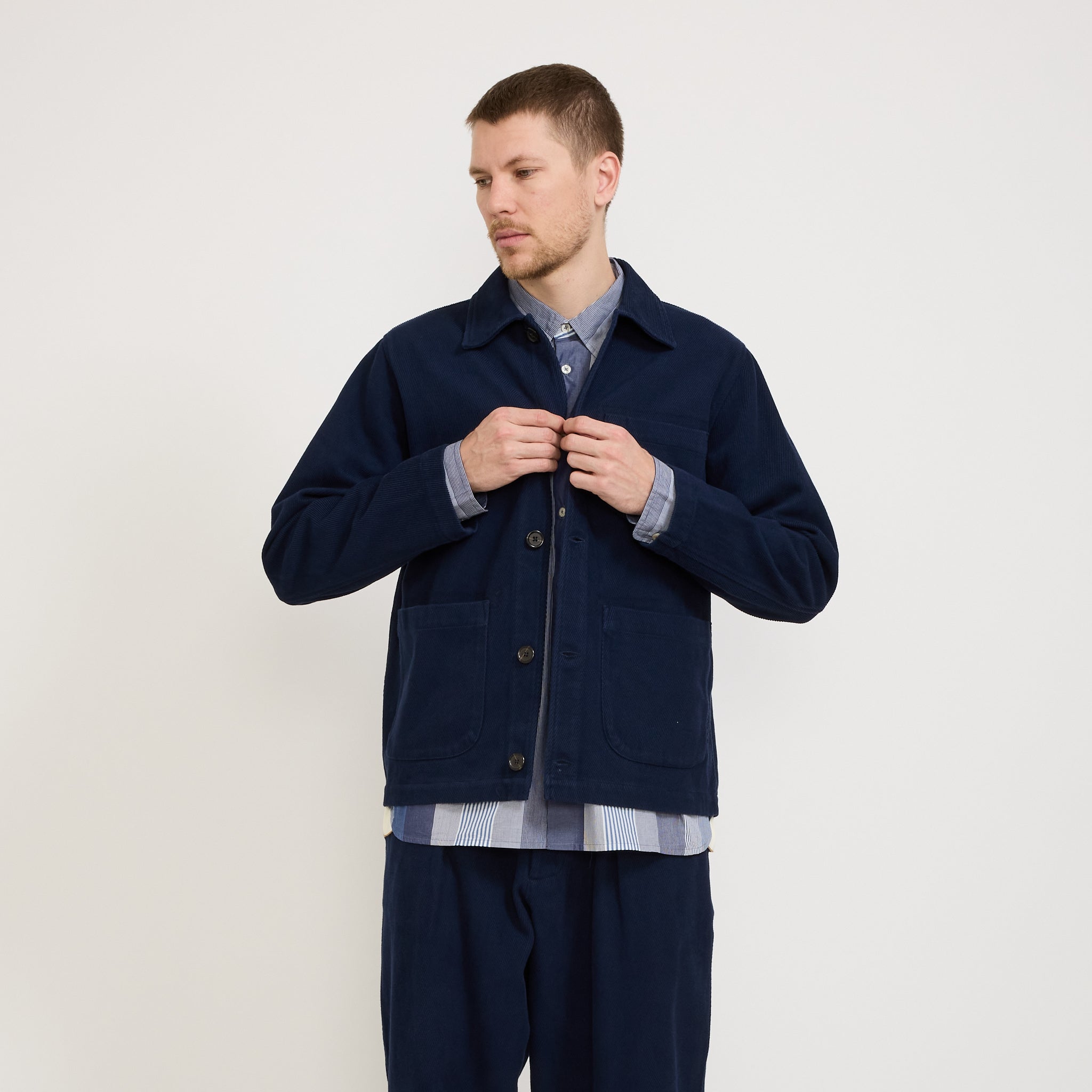 Universal Works | Field Jacket Super Twill Navy | Maplestore