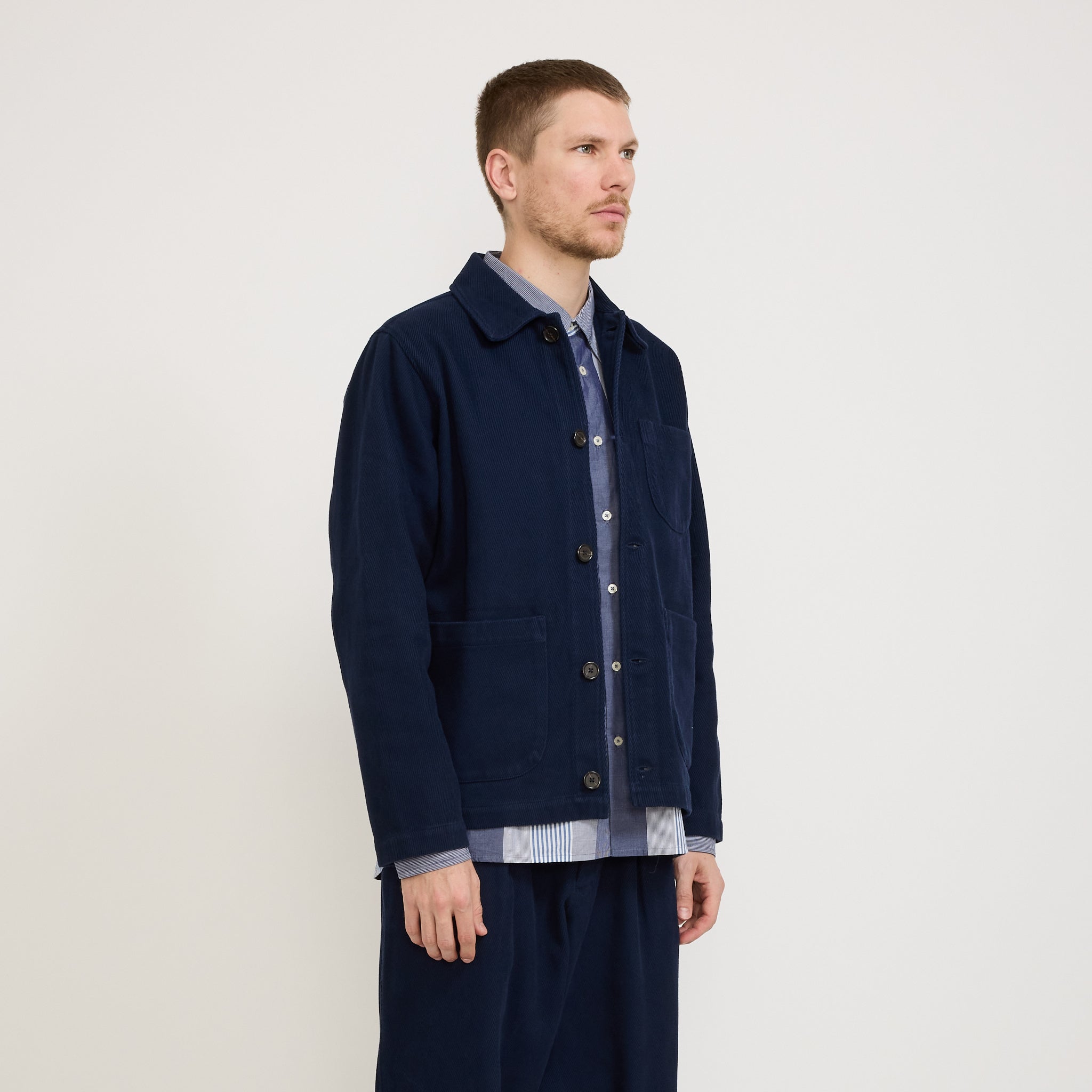 Universal Works | Field Jacket Super Twill Navy | Maplestore