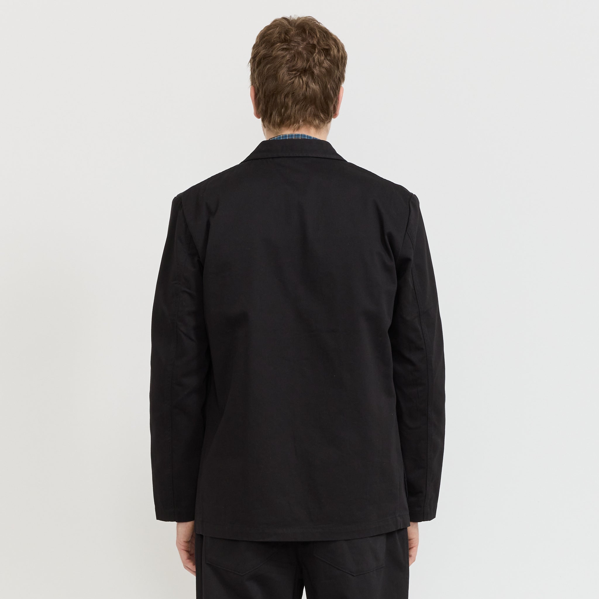 Universal Works | Three Button Jacket Twill Black | Maplestore
