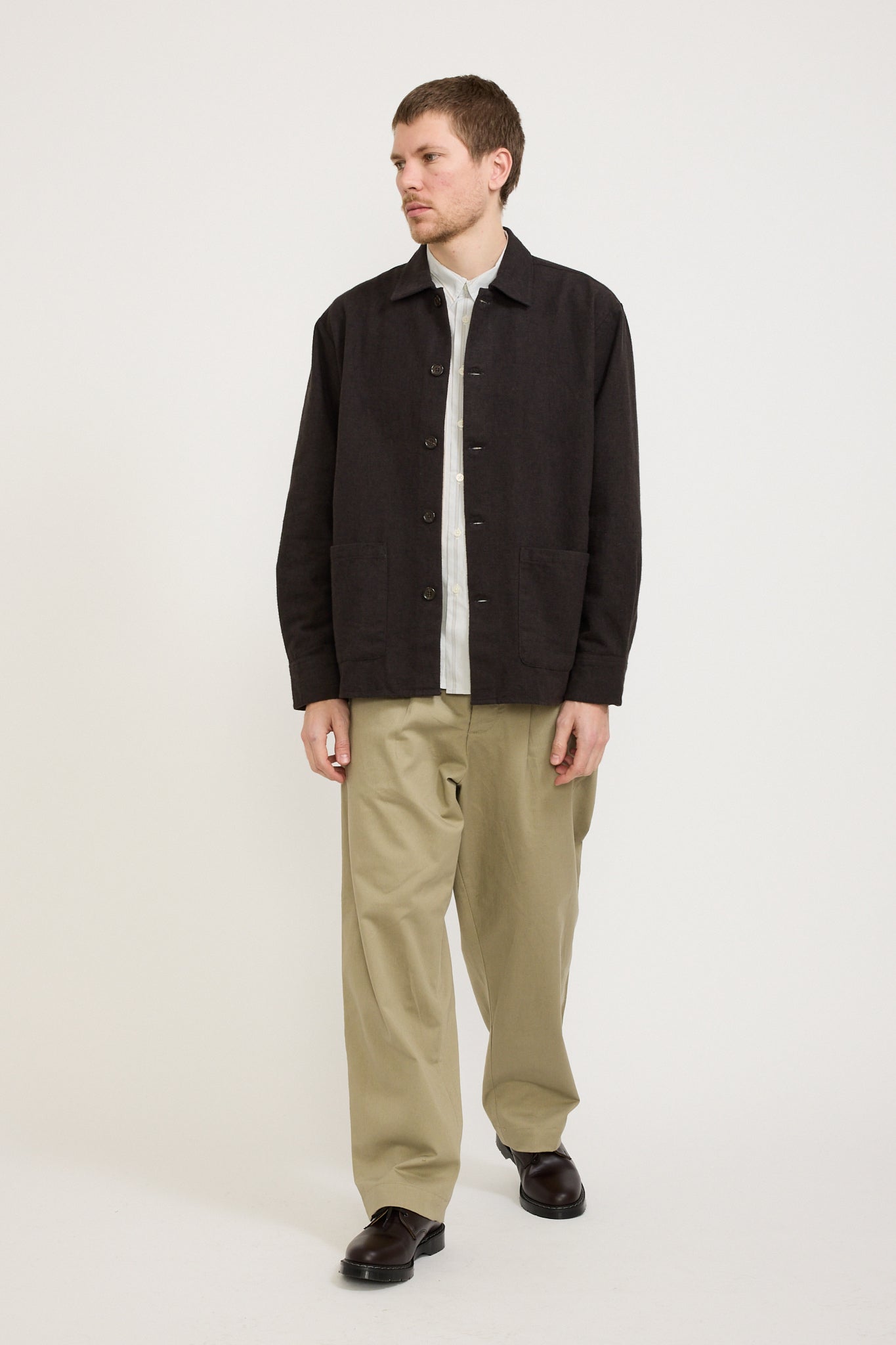 Travail Overshirt Brown Soft Flannel Cotton