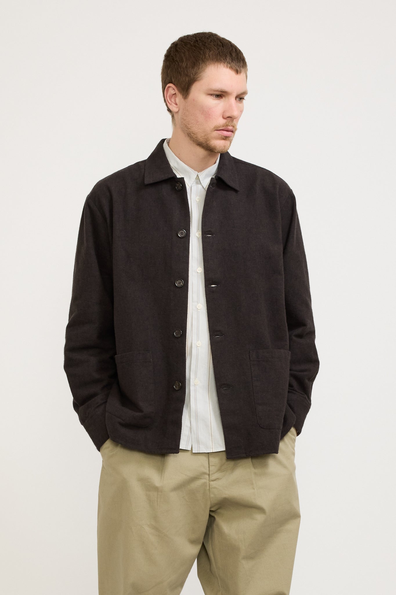 Travail Overshirt Brown Soft Flannel Cotton