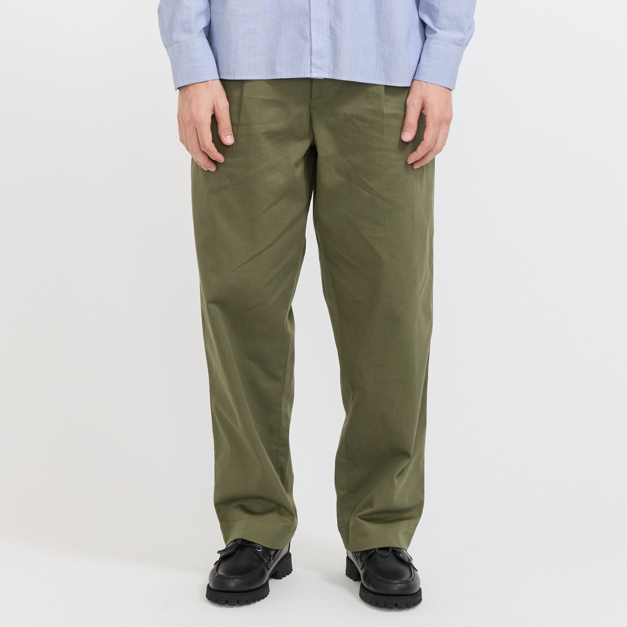 Duke Pant Twill Light Olive