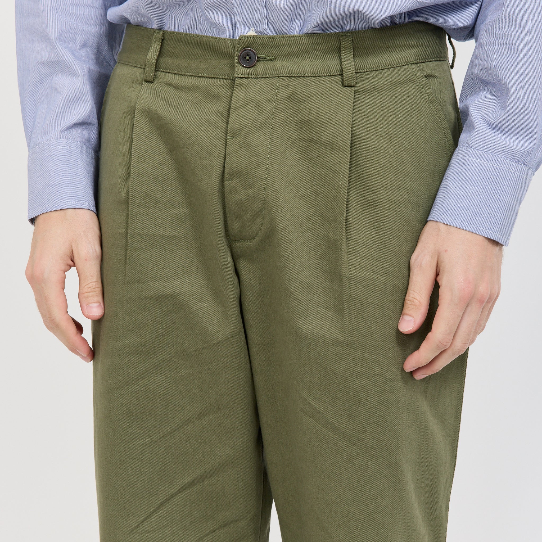 Duke Pant Twill Light Olive