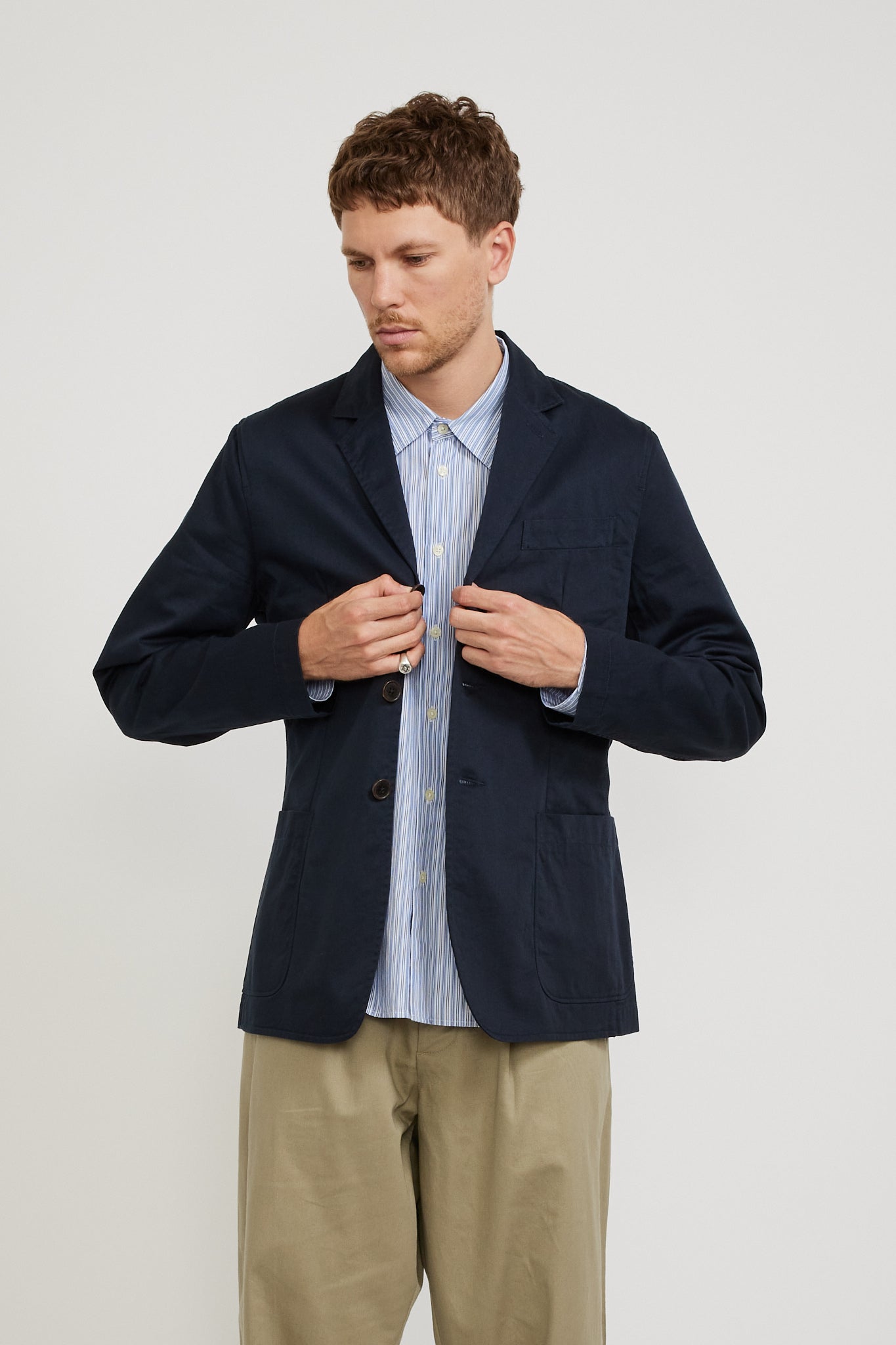 Universal Works | London Jacket Navy Twill | Maplestore