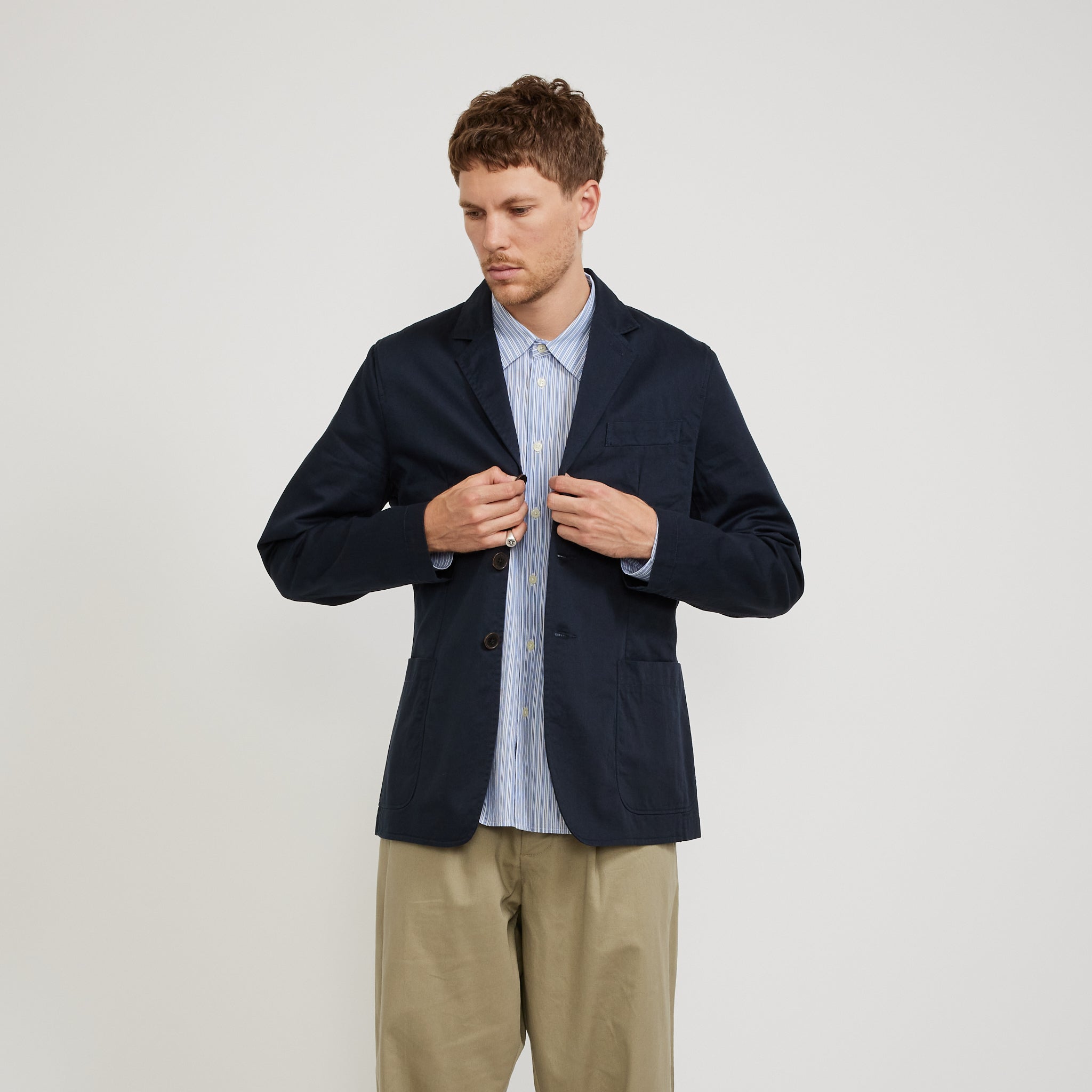 London Jacket Navy Twill
