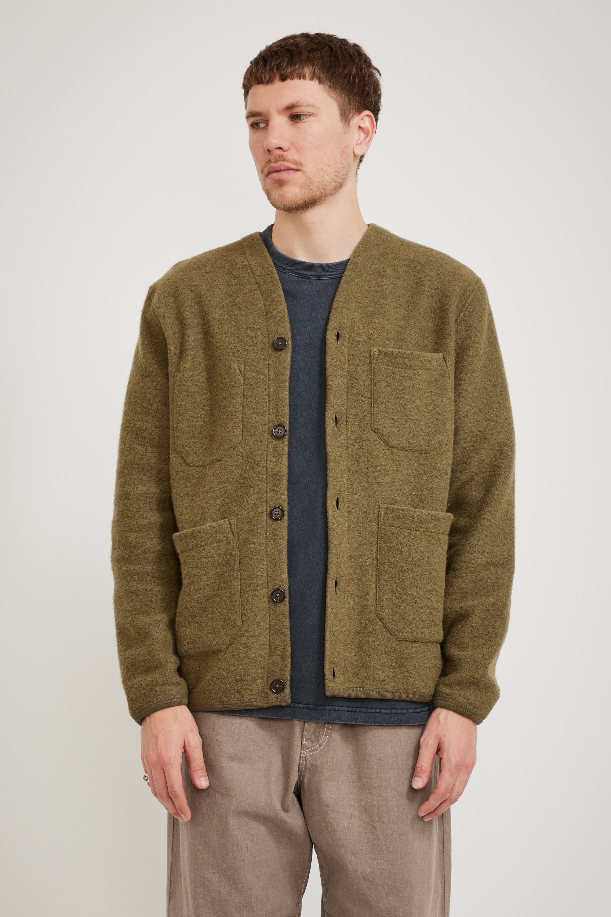 Fleece cardigan with pockets hotsell