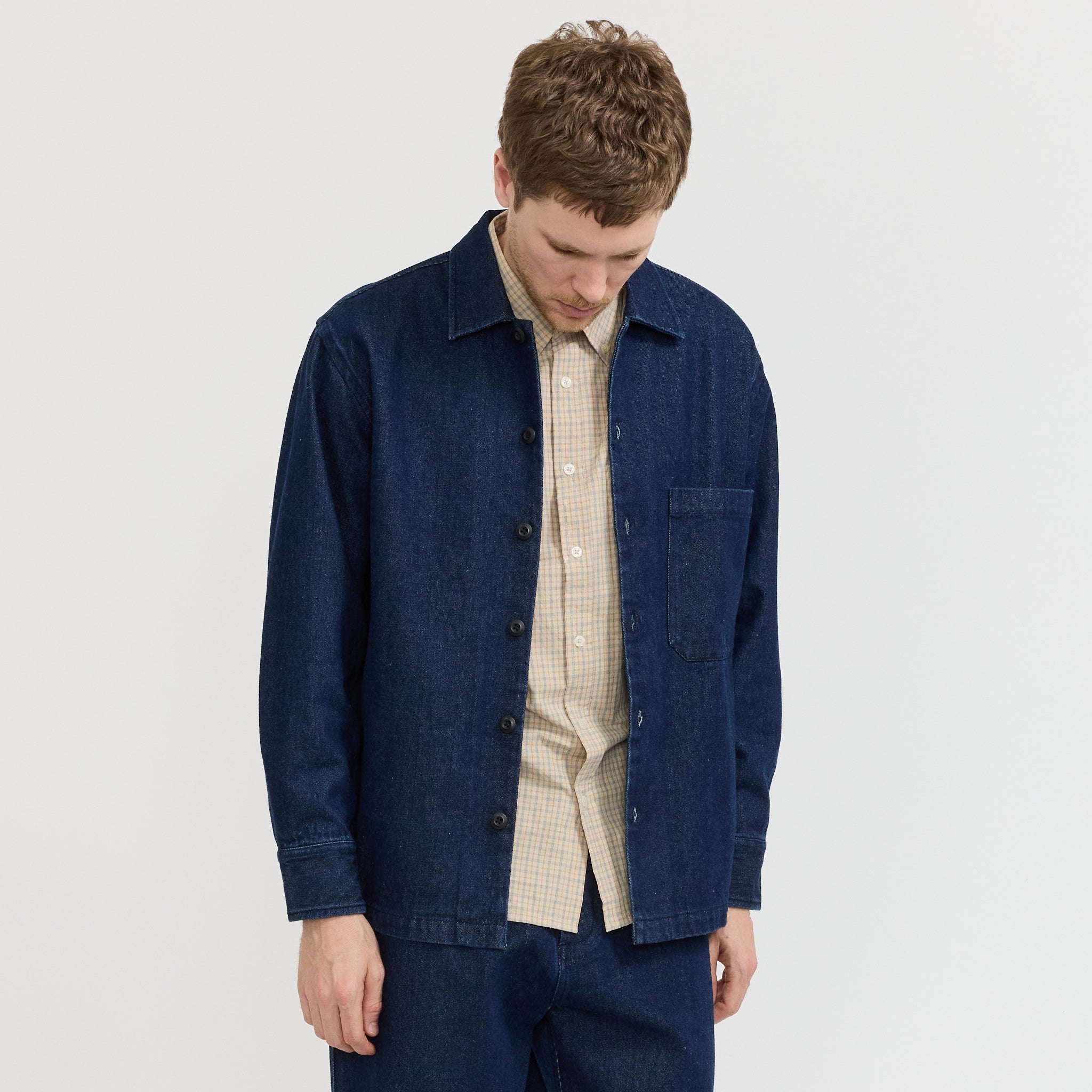 Fatigue Shirt Work Denim Indigo