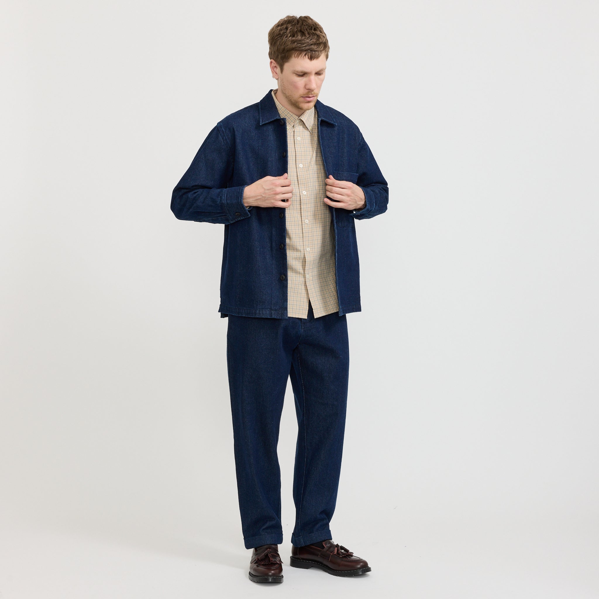 Fatigue Shirt Work Denim Indigo