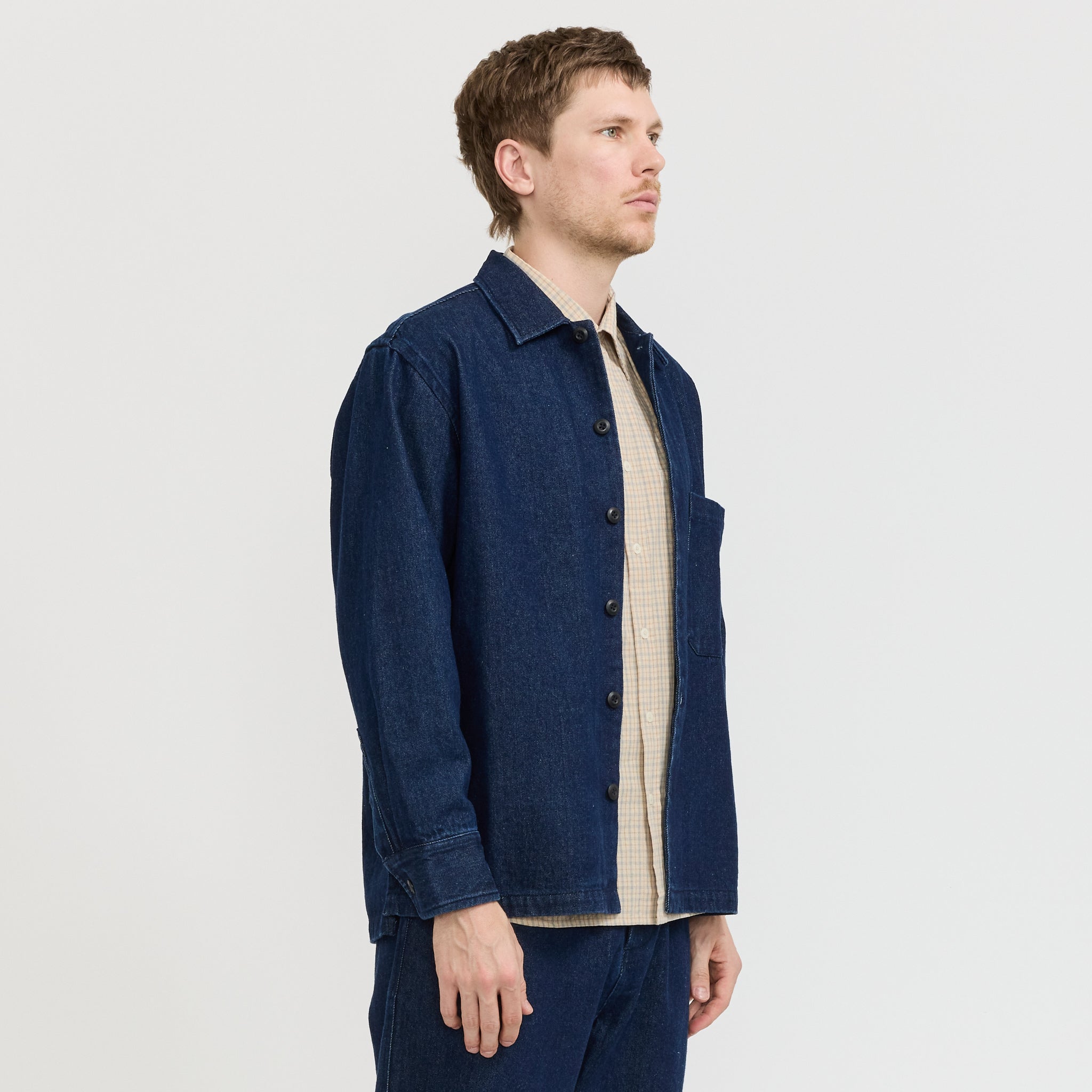 Fatigue Shirt Work Denim Indigo