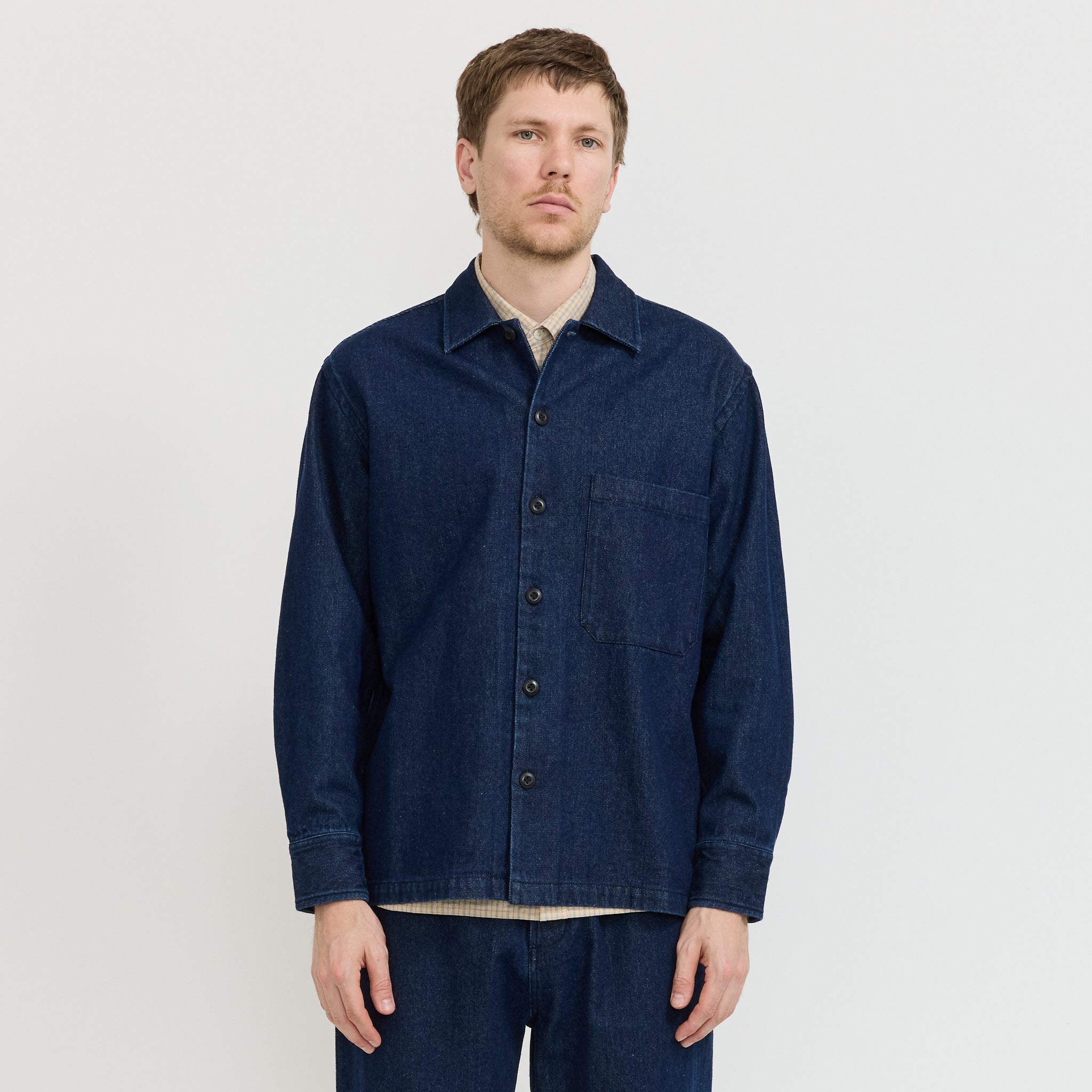 Fatigue Shirt Work Denim Indigo