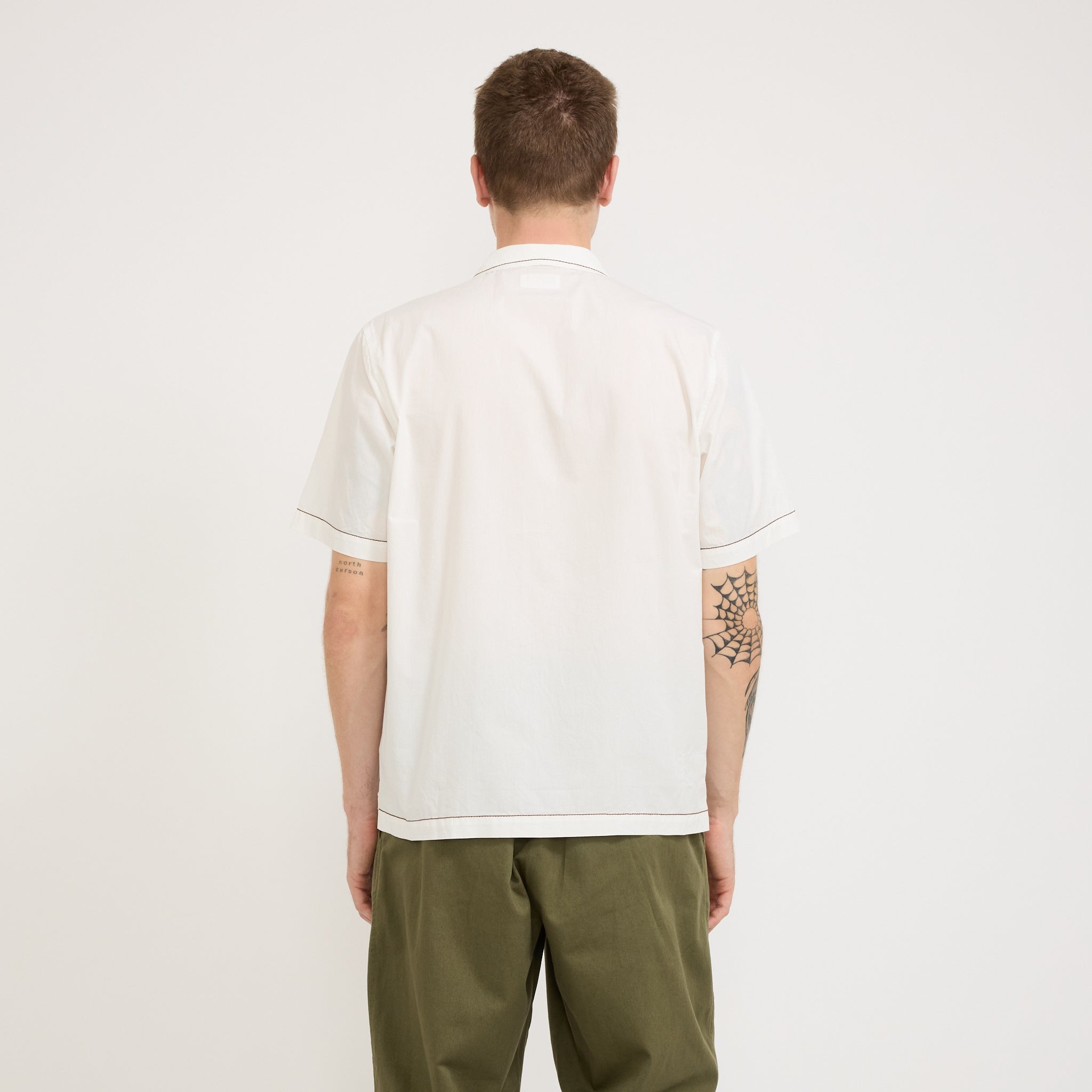 Universal Works | Minari Shirt Poplin Ecru | Maplestore