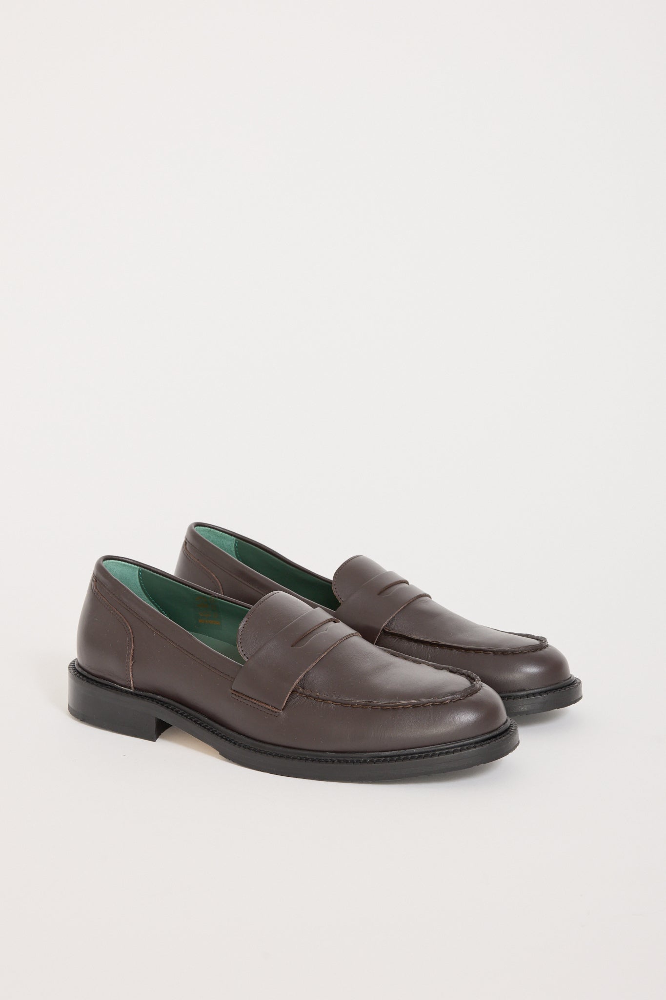 Vinny's | Townee Penny Loafer Dark Brown Leather | Maplestore