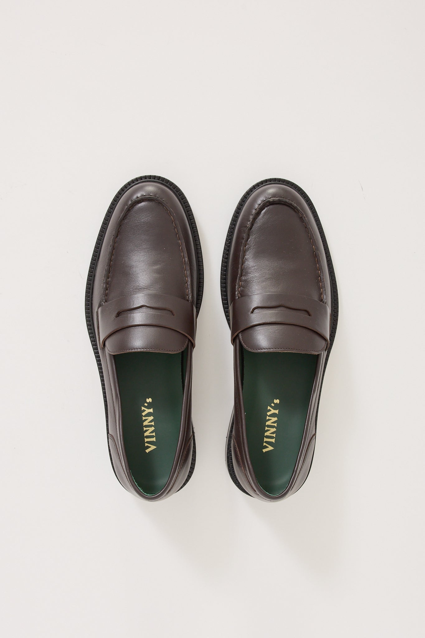 Vinny's | Townee Penny Loafer Dark Brown Leather | Maplestore