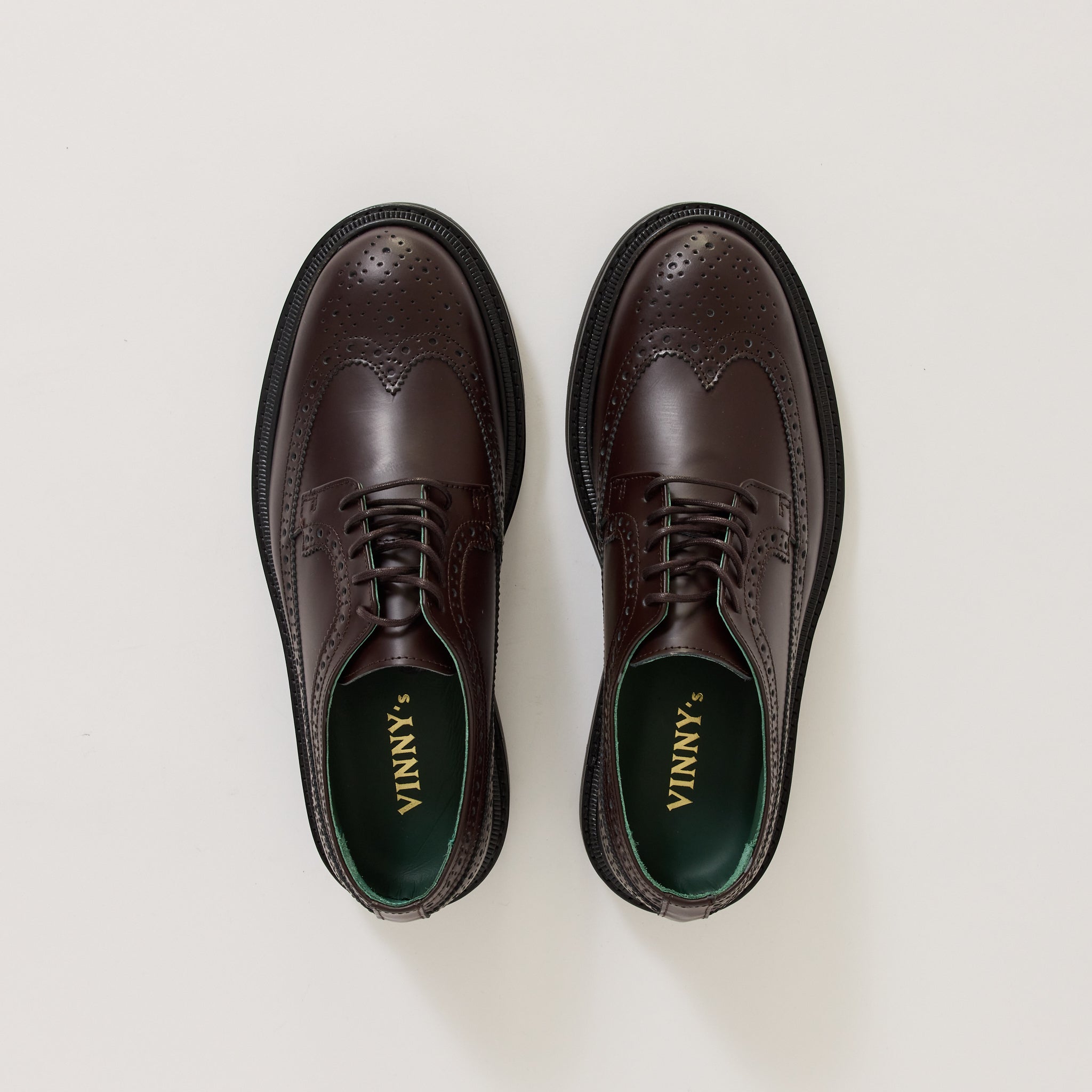 Vinnee Brogue Shoe Burgundy Polido Leather