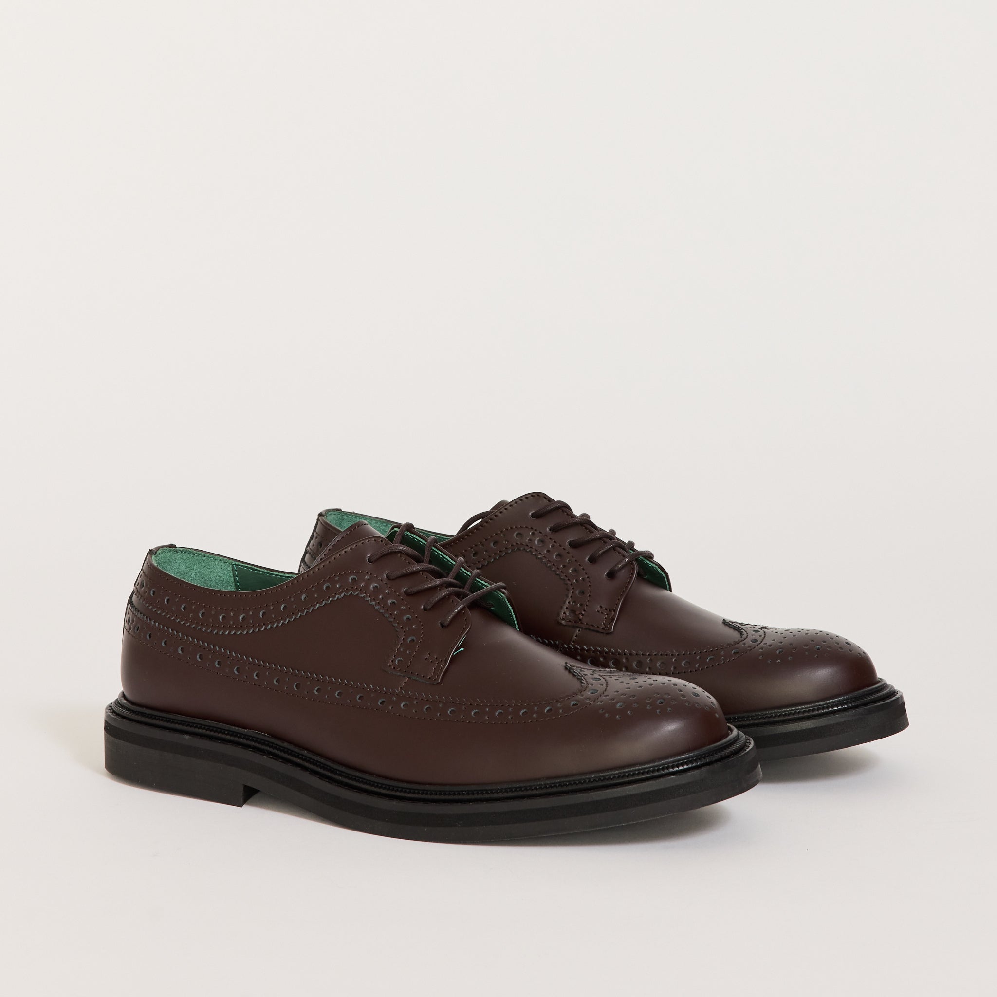 Vinnee Brogue Shoe Burgundy Polido Leather