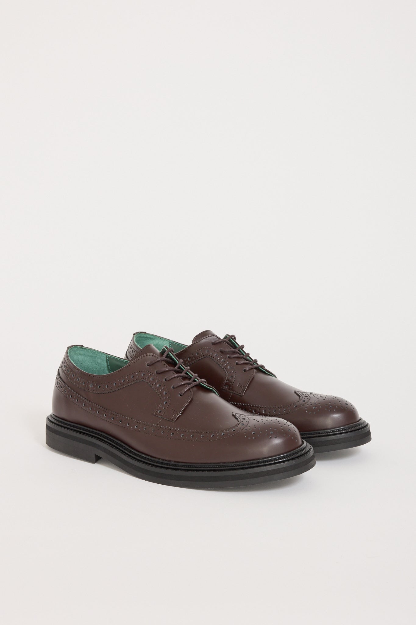 Vinny's | Vinnee Brogue Shoe Burgundy Polido Leather | Maplestore