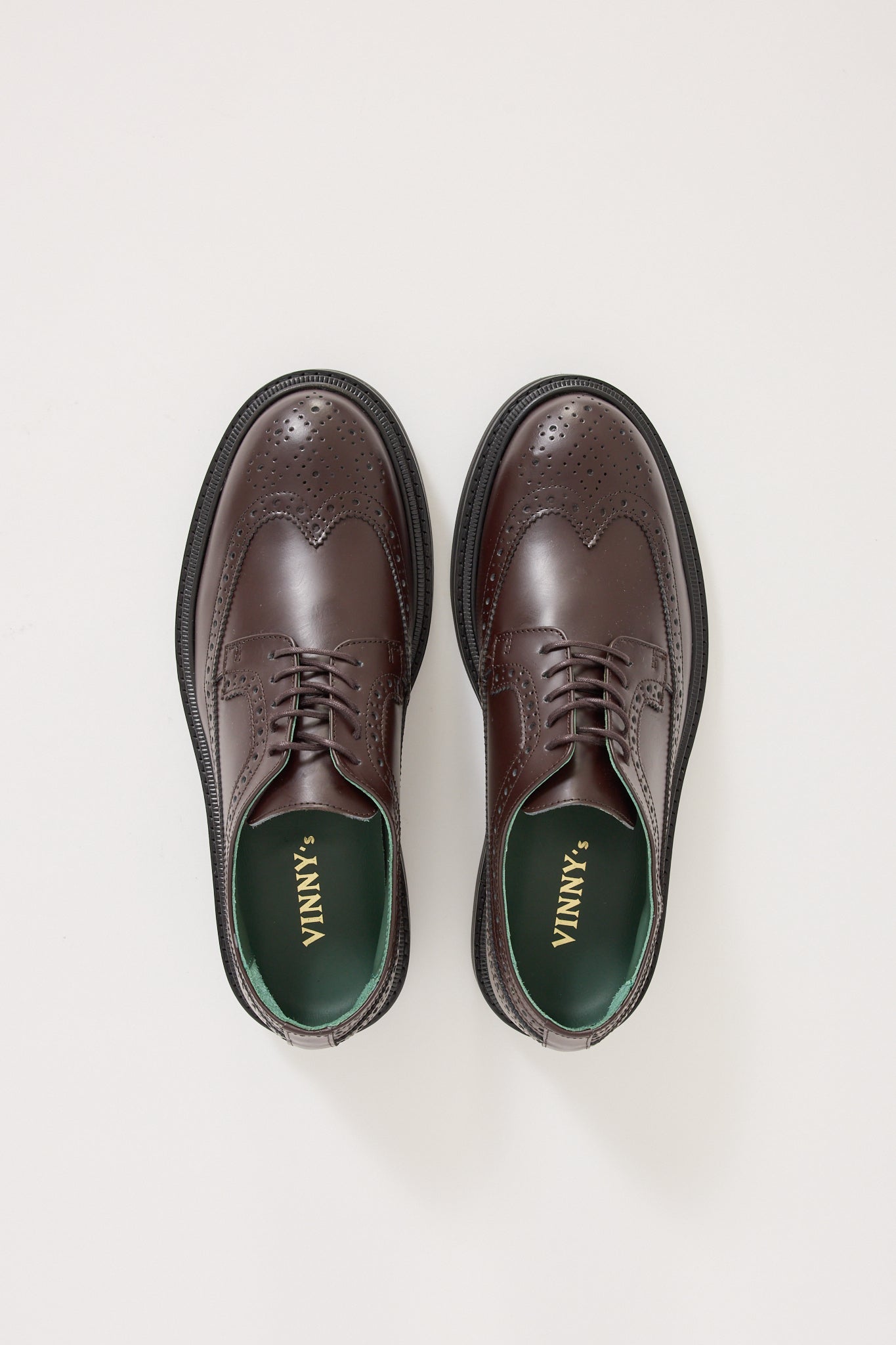 Vinny's | Vinnee Brogue Shoe Burgundy Polido Leather | Maplestore