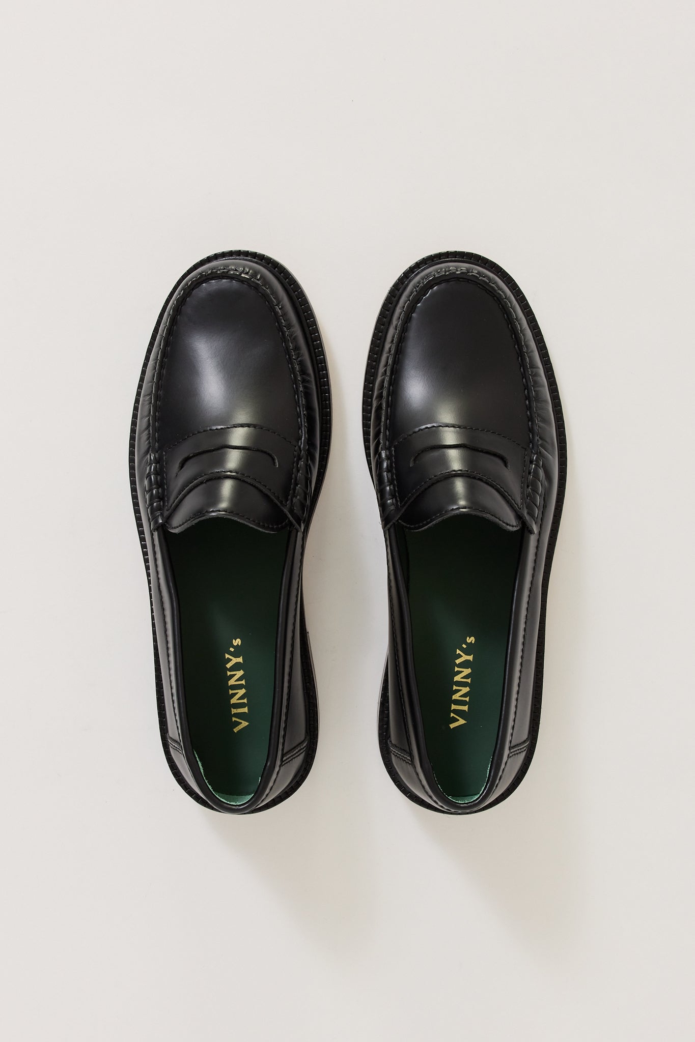 Yardee Mocassin Loafer Black Polido Leather Womens