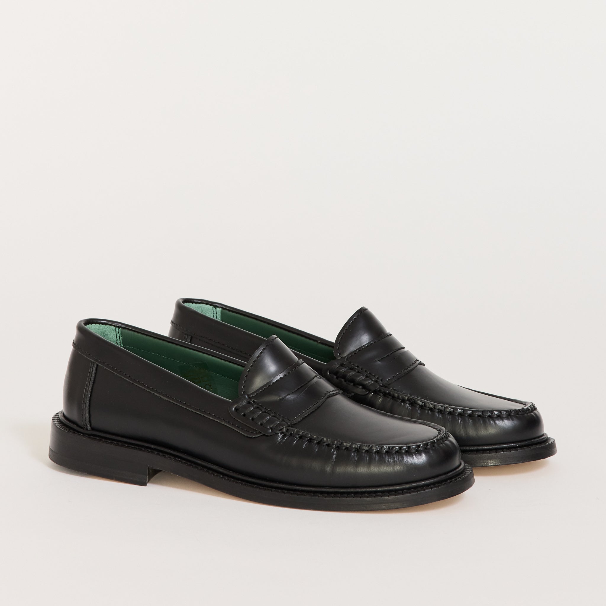 Vinny's | Yardee Mocassin Loafer Black Polido Leather | Maplestore