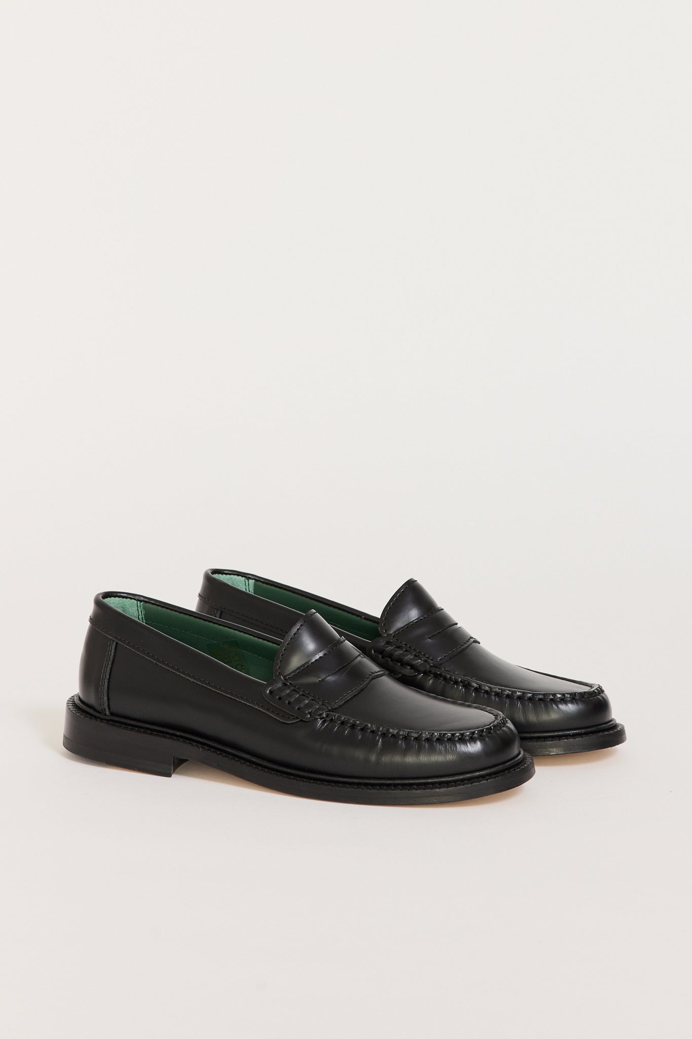 Yardee Mocassin Loafer Black Polido Leather Womens