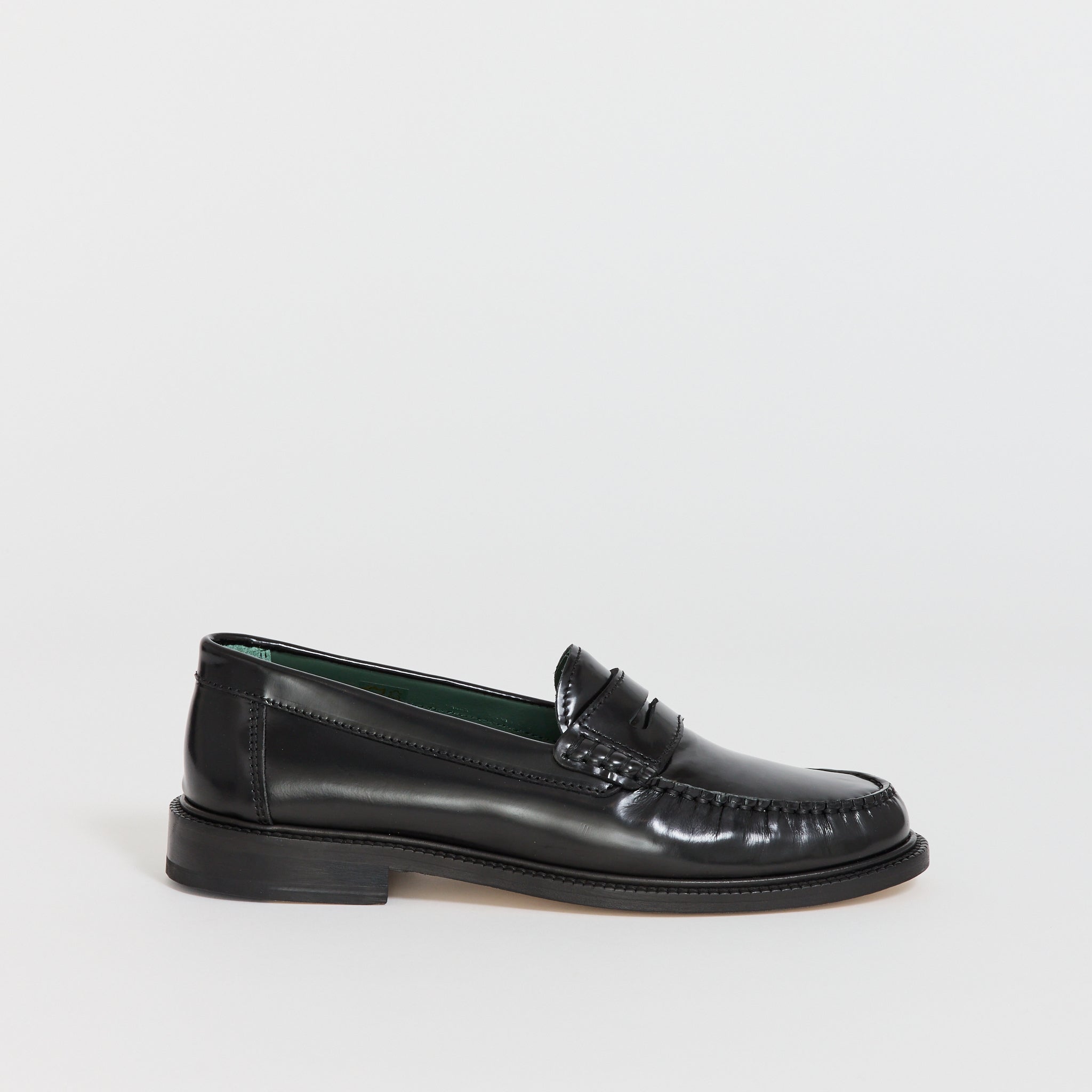 Yardee Mocassin Loafer Black Polido Leather