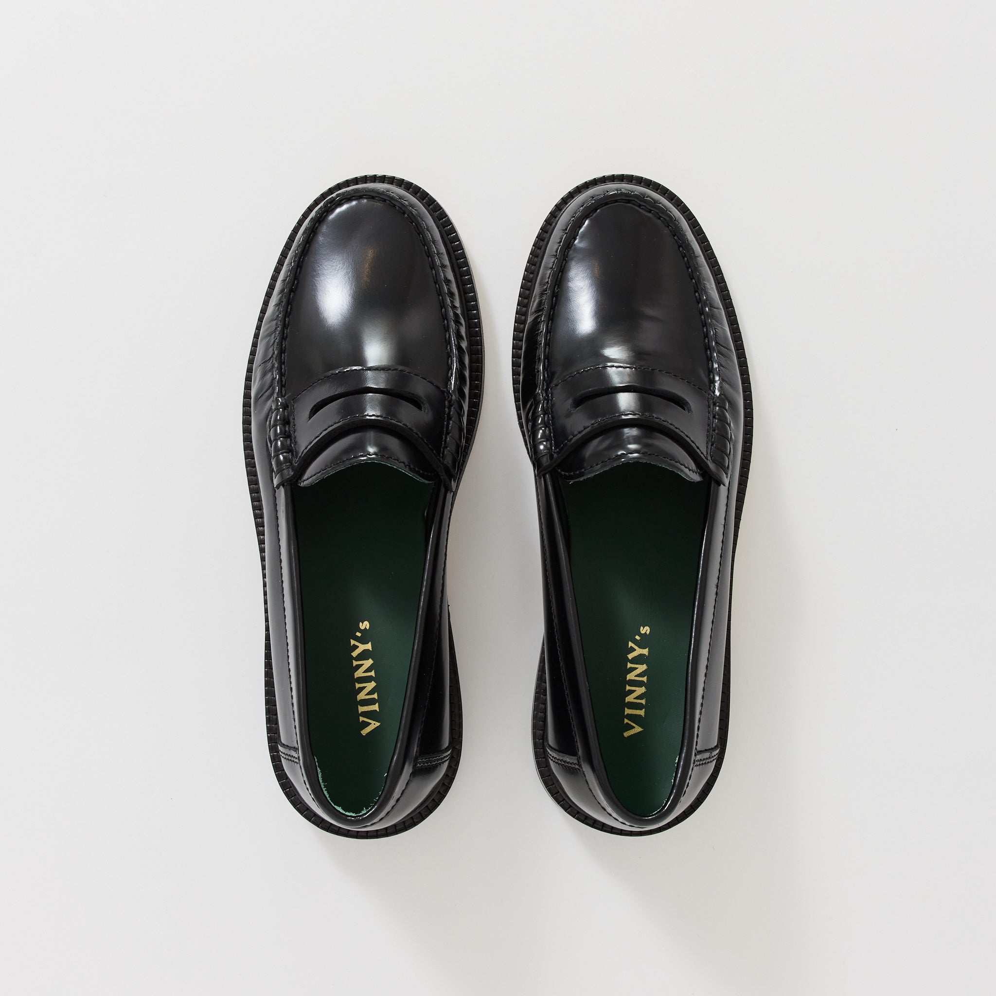Yardee Mocassin Loafer Black Polido Leather