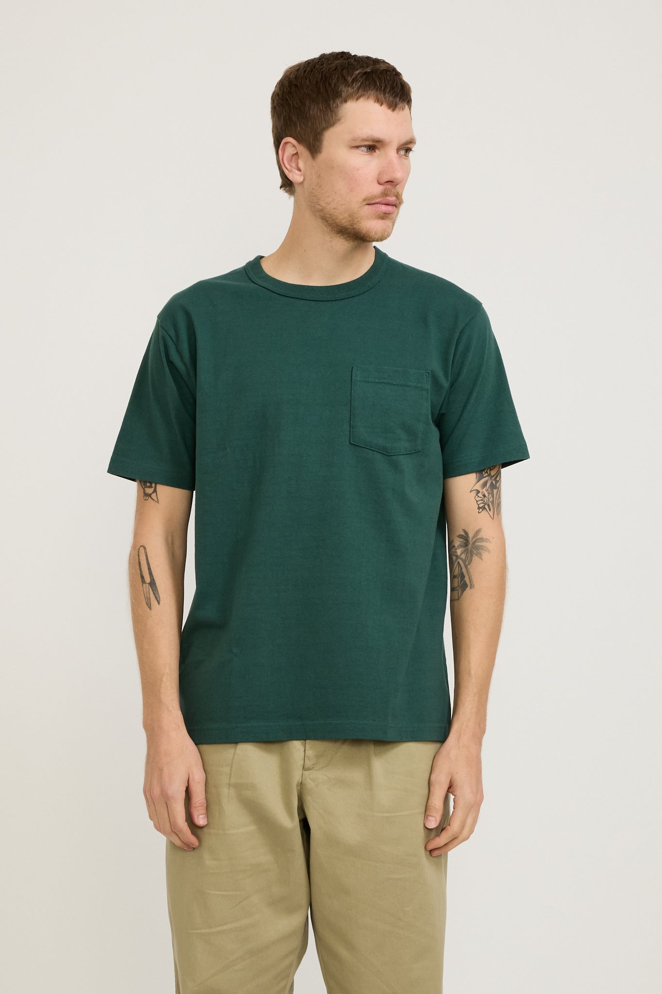 Sugar Cane | Whitesville S/S Pocket Tee Green | Maplestore