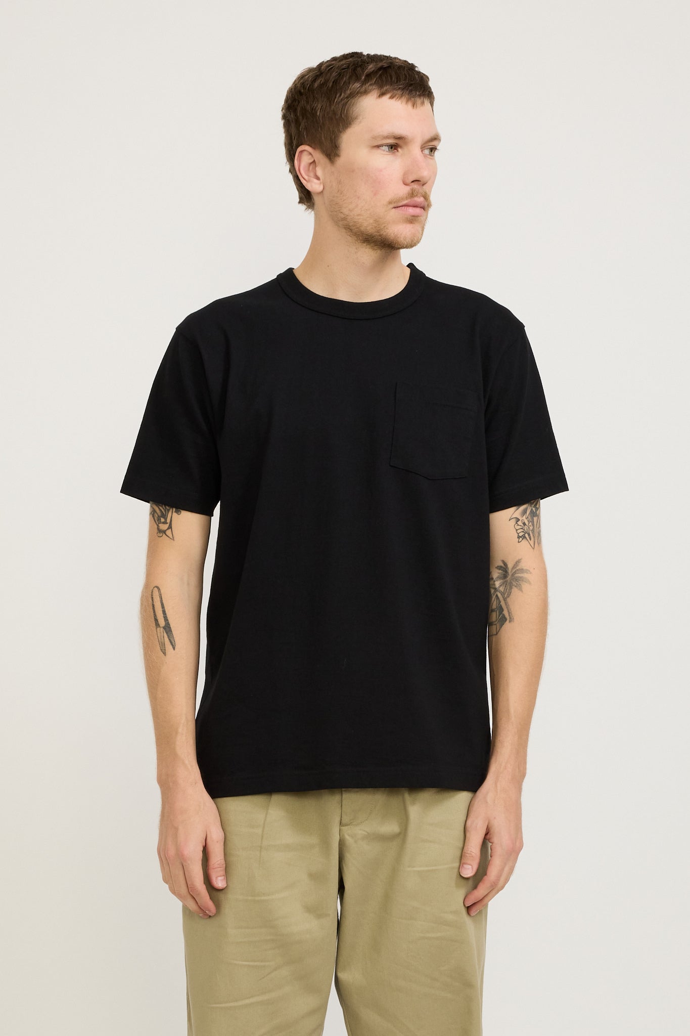 Sugar Cane | Whitesville S/S Pocket Tee Black | Maplestore